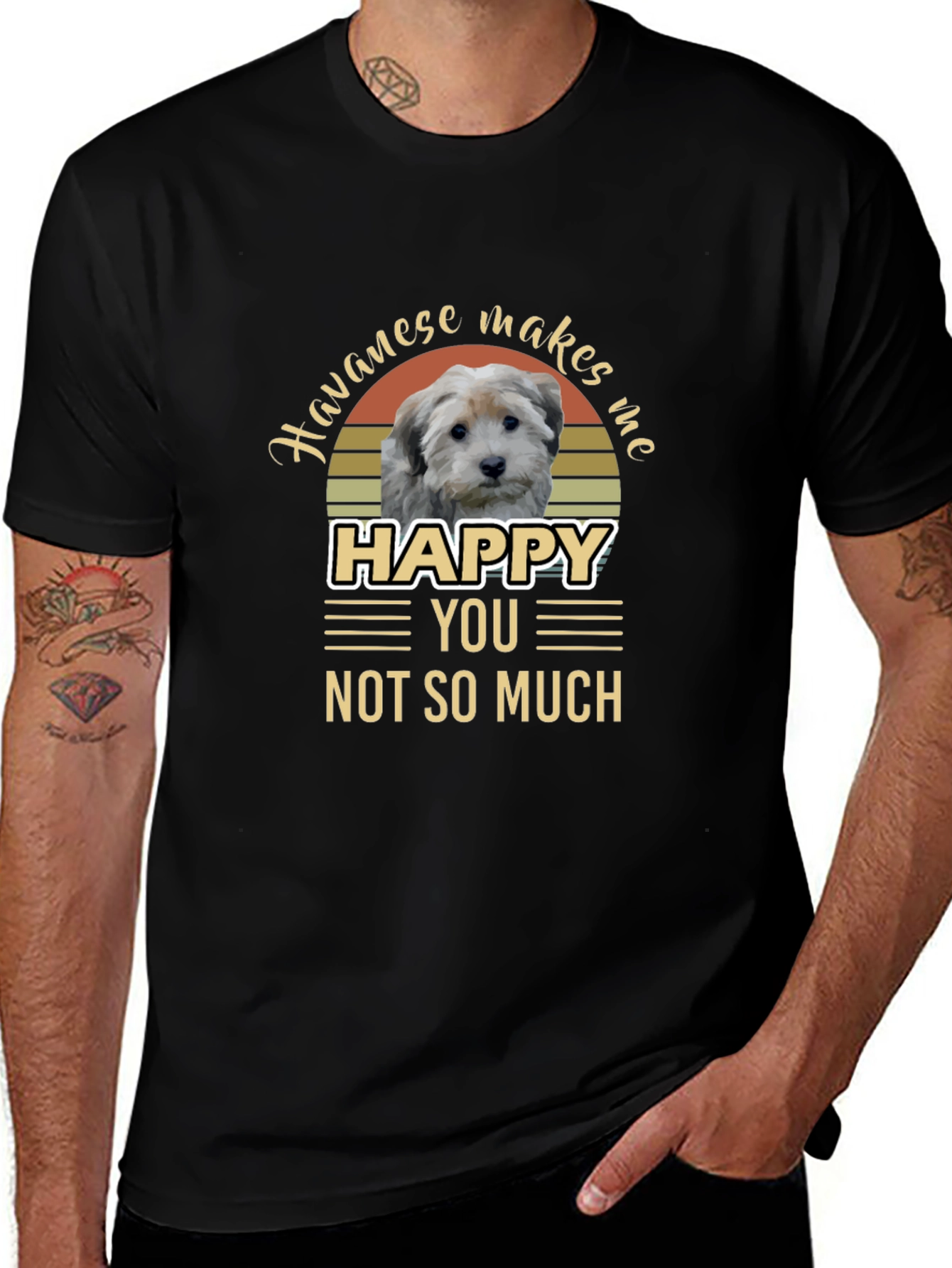 Havanese Makes Me Happy T-Shirt