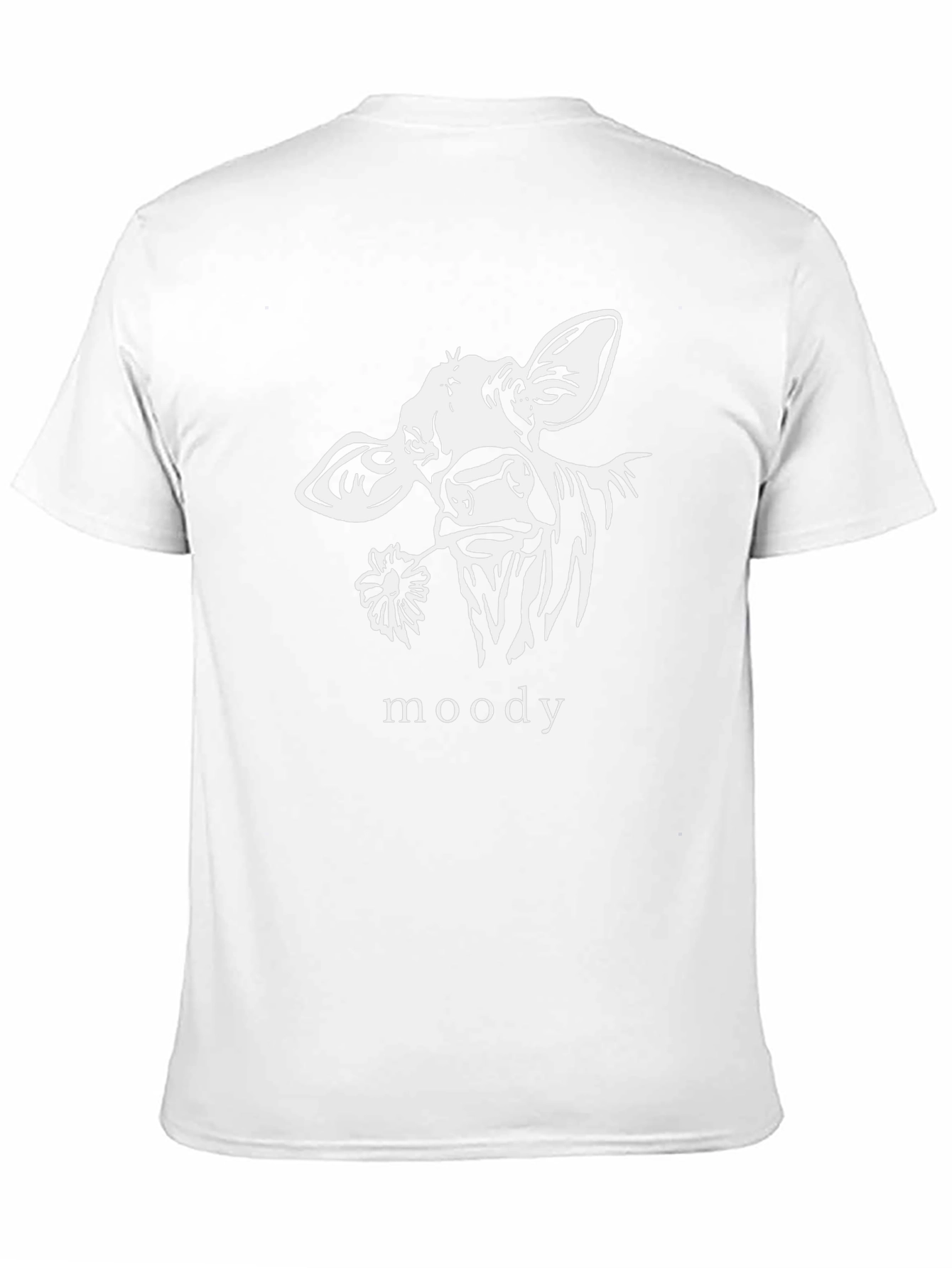 Moody Cow Graphic T-Shirt - Black