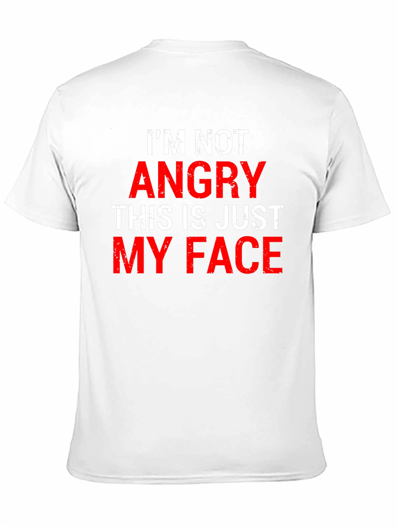 Funny Im Not Angry Graphic Tee