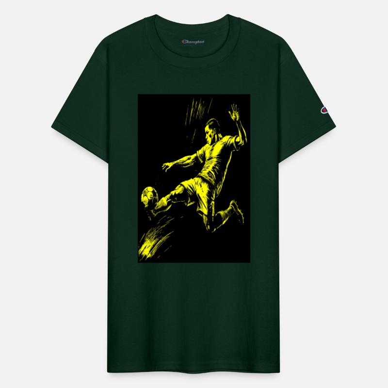 Dynamic Footballer,Illustration of Football Player