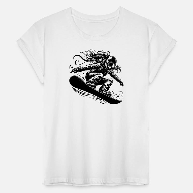 Dynamic Snowboarder In Action Jump