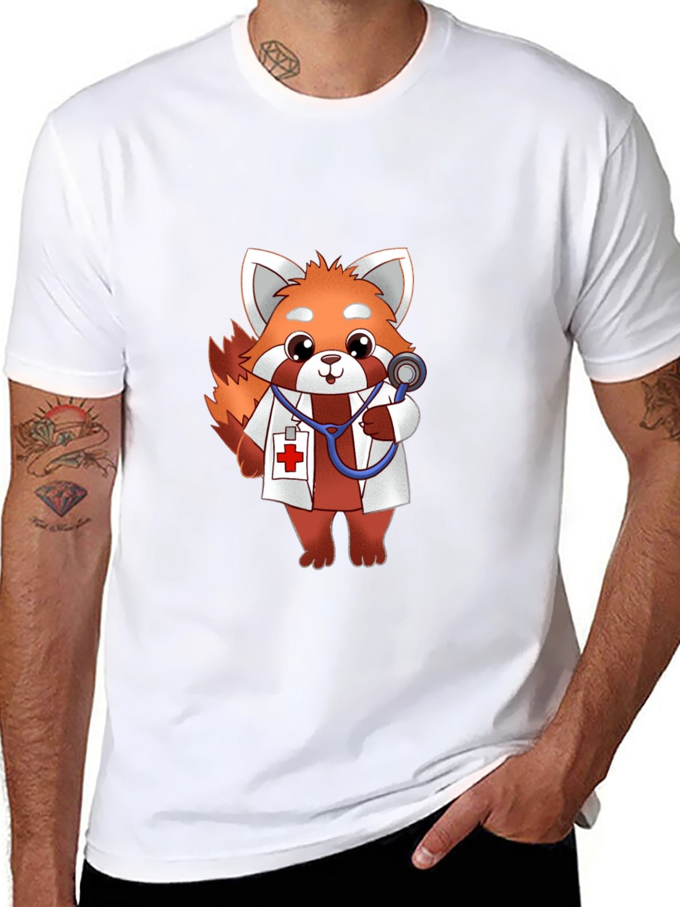 Red Panda Doctor T-Shirt