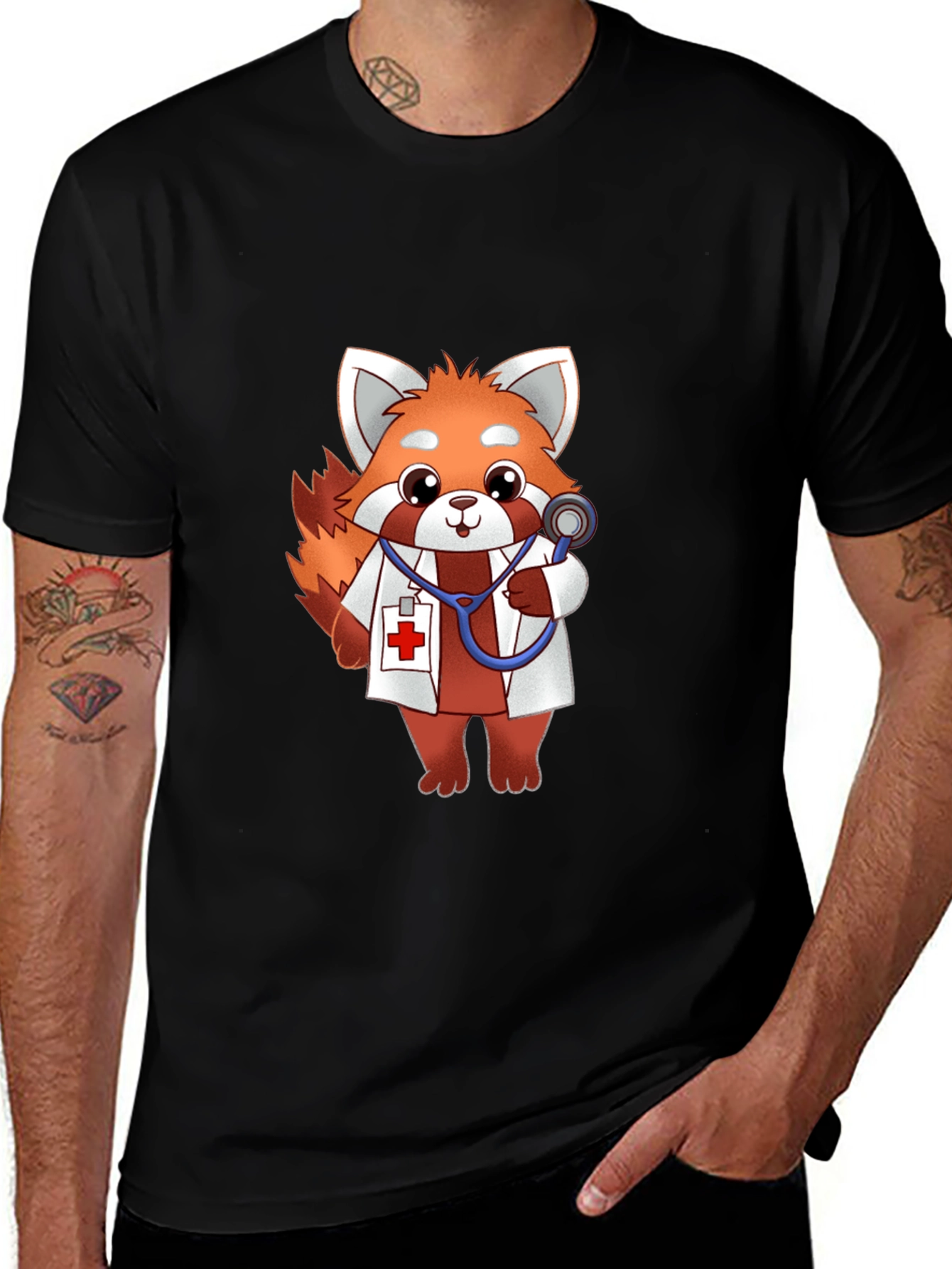 Red Panda Doctor T-Shirt