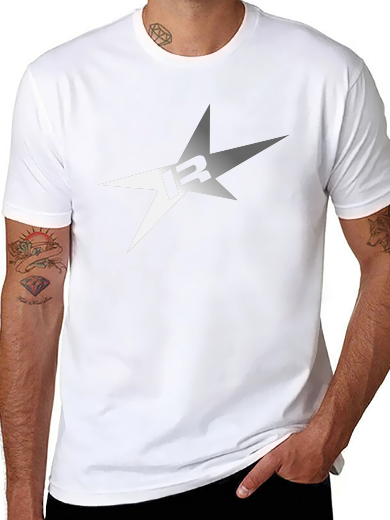 Star Logo Graphic T-Shirt - Casual Wear