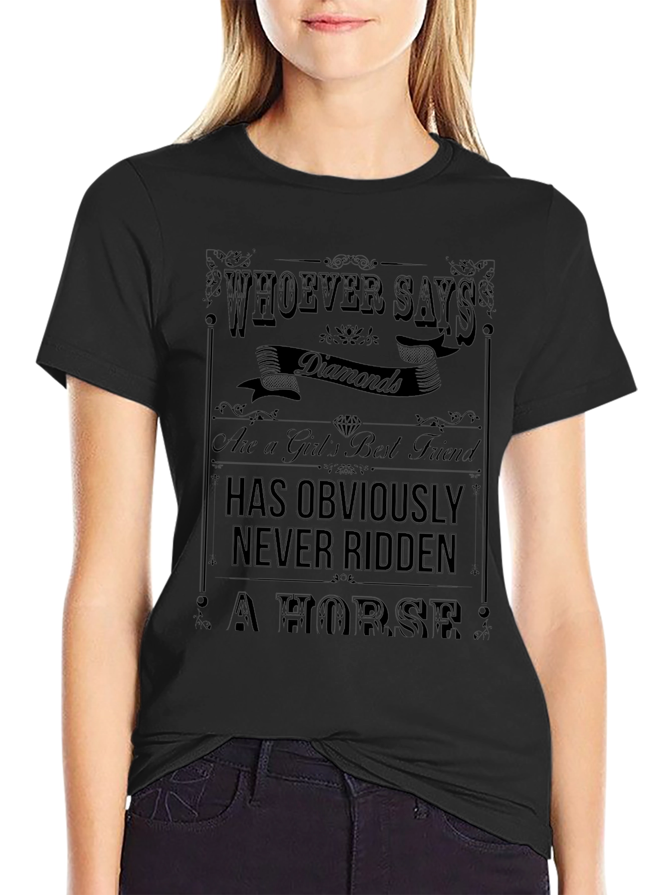 Diamonds & Horses Graphic Tee