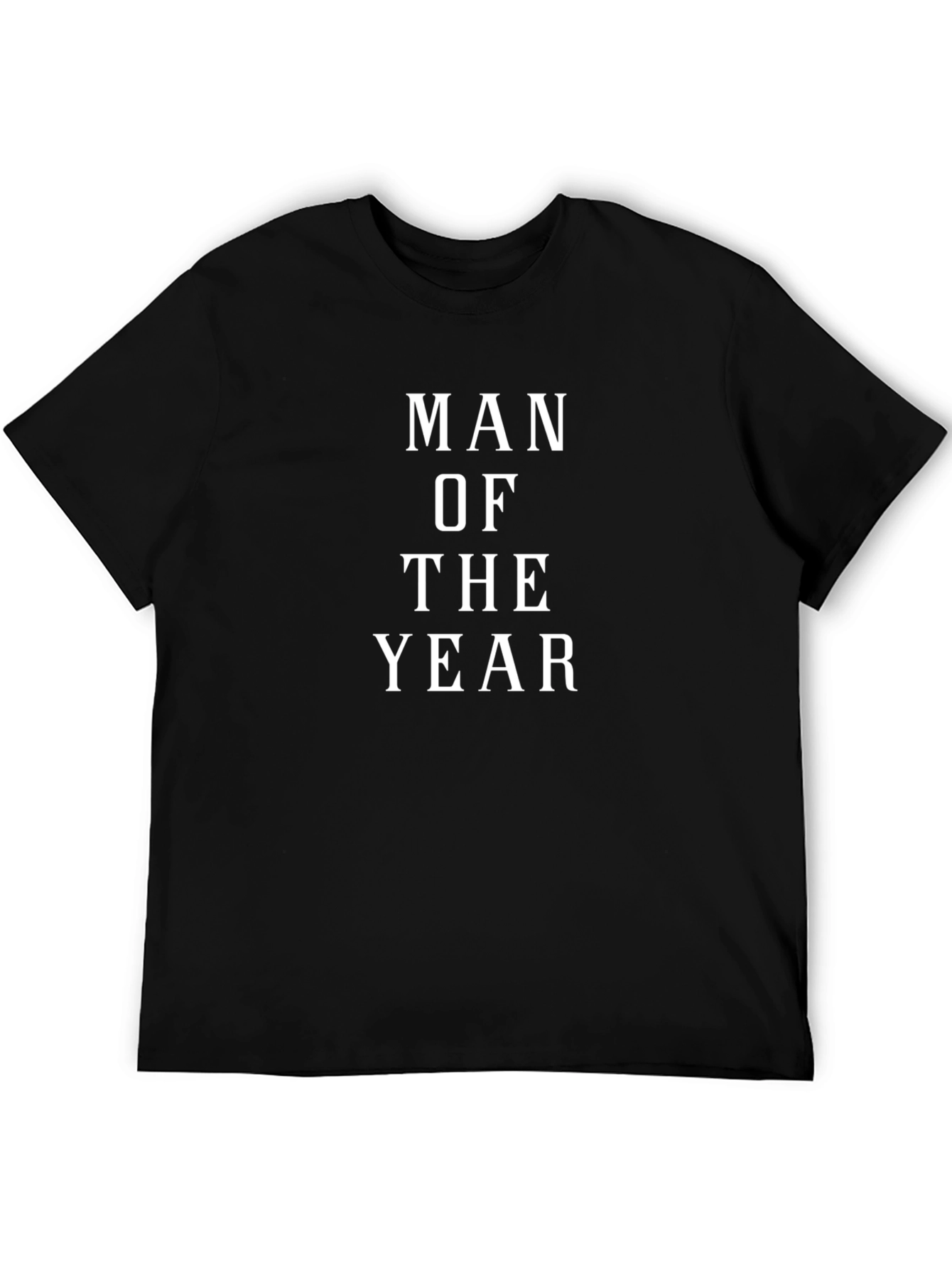 Man of the Year Graphic Tee - Classic Black