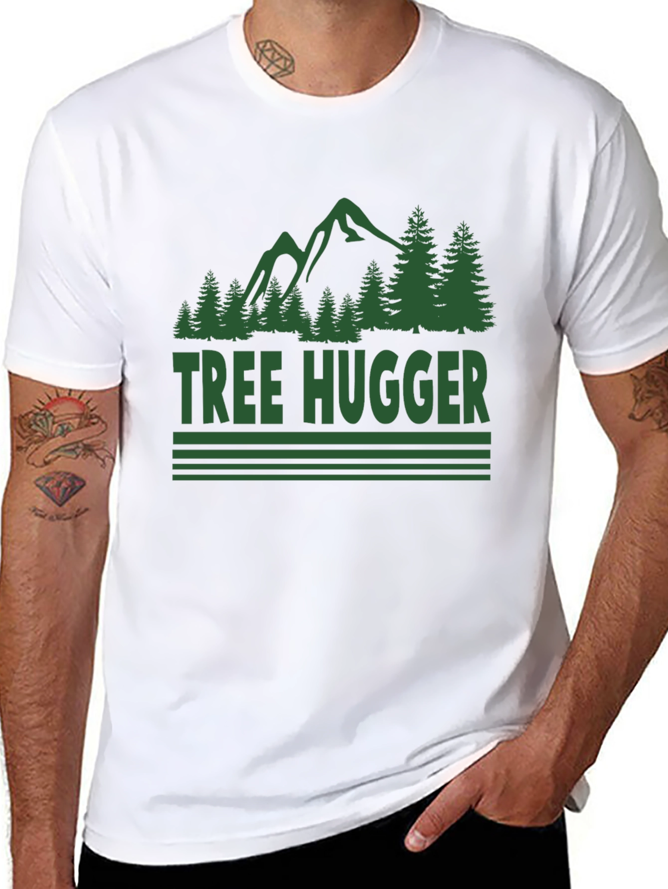 Tree Hugger Graphic Tee - Nature Lover T-Shirt