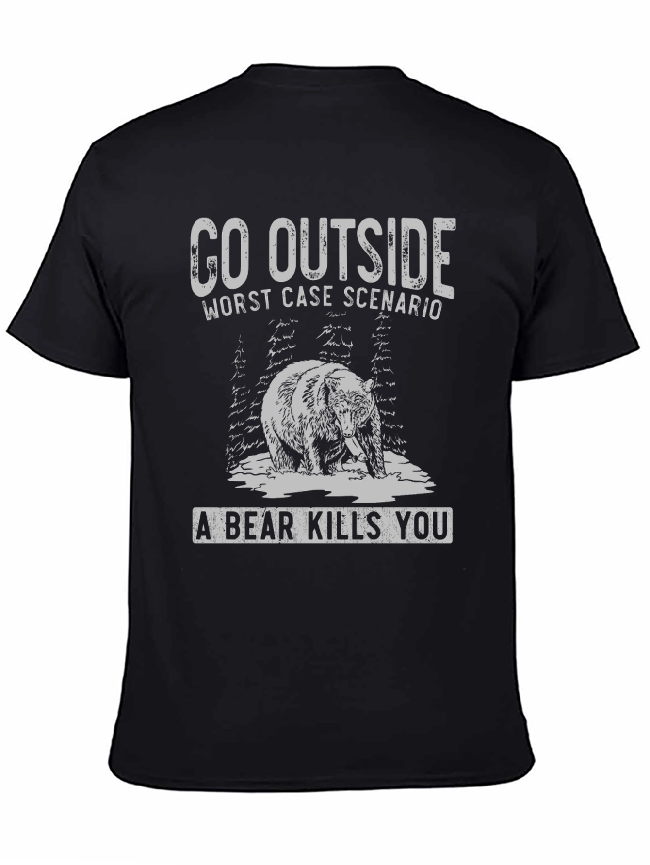 Go Outside Bear Graphic Tee
