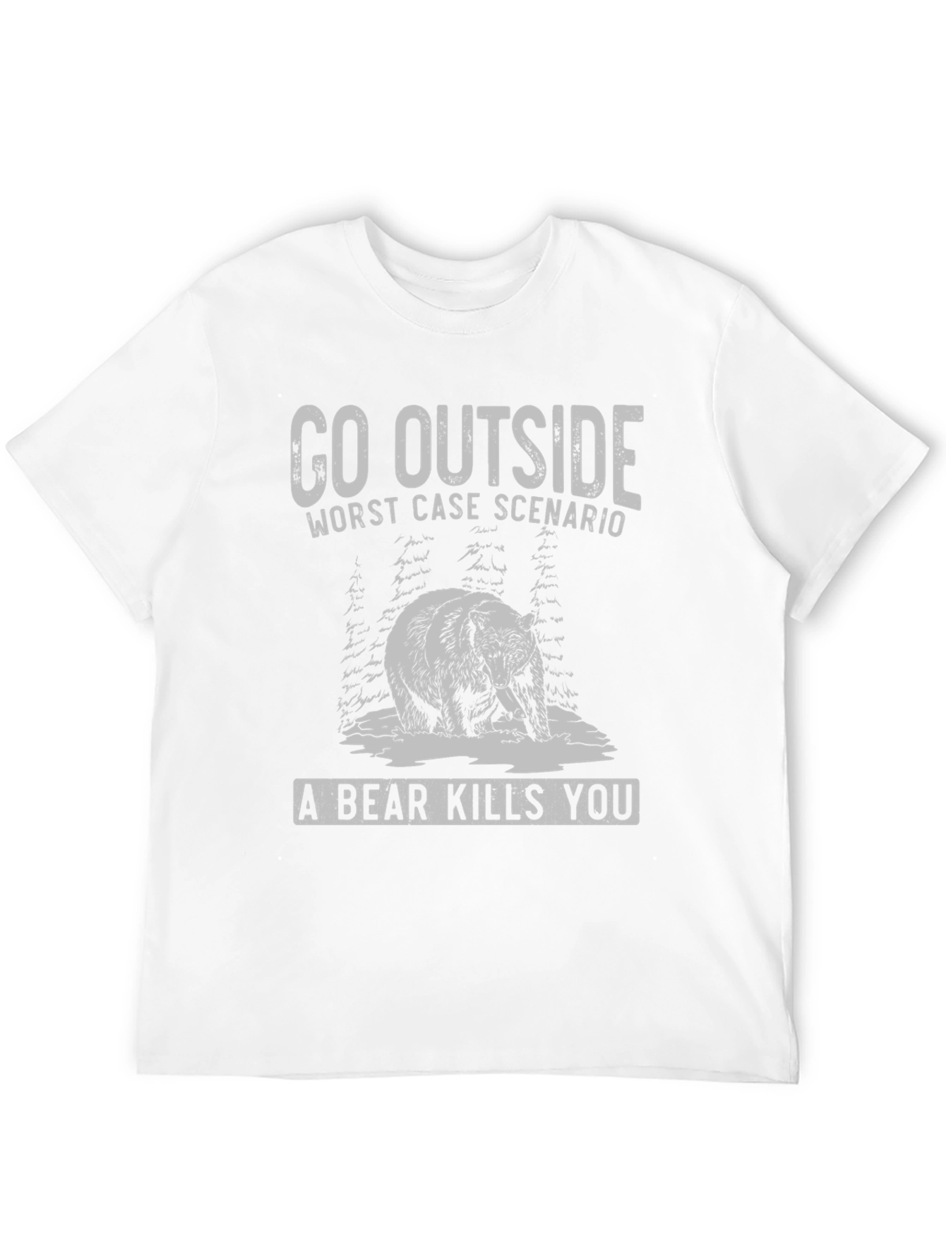 Go Outside Bear Graphic Tee