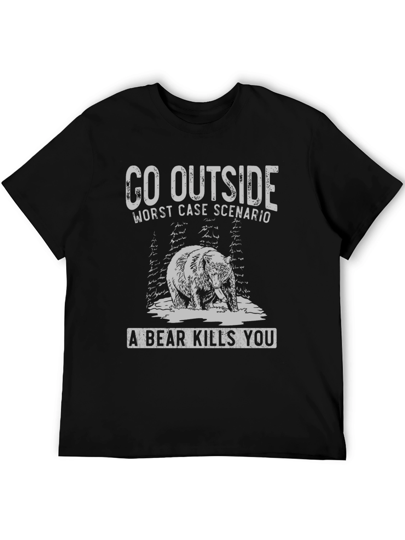 Go Outside Bear Graphic Tee