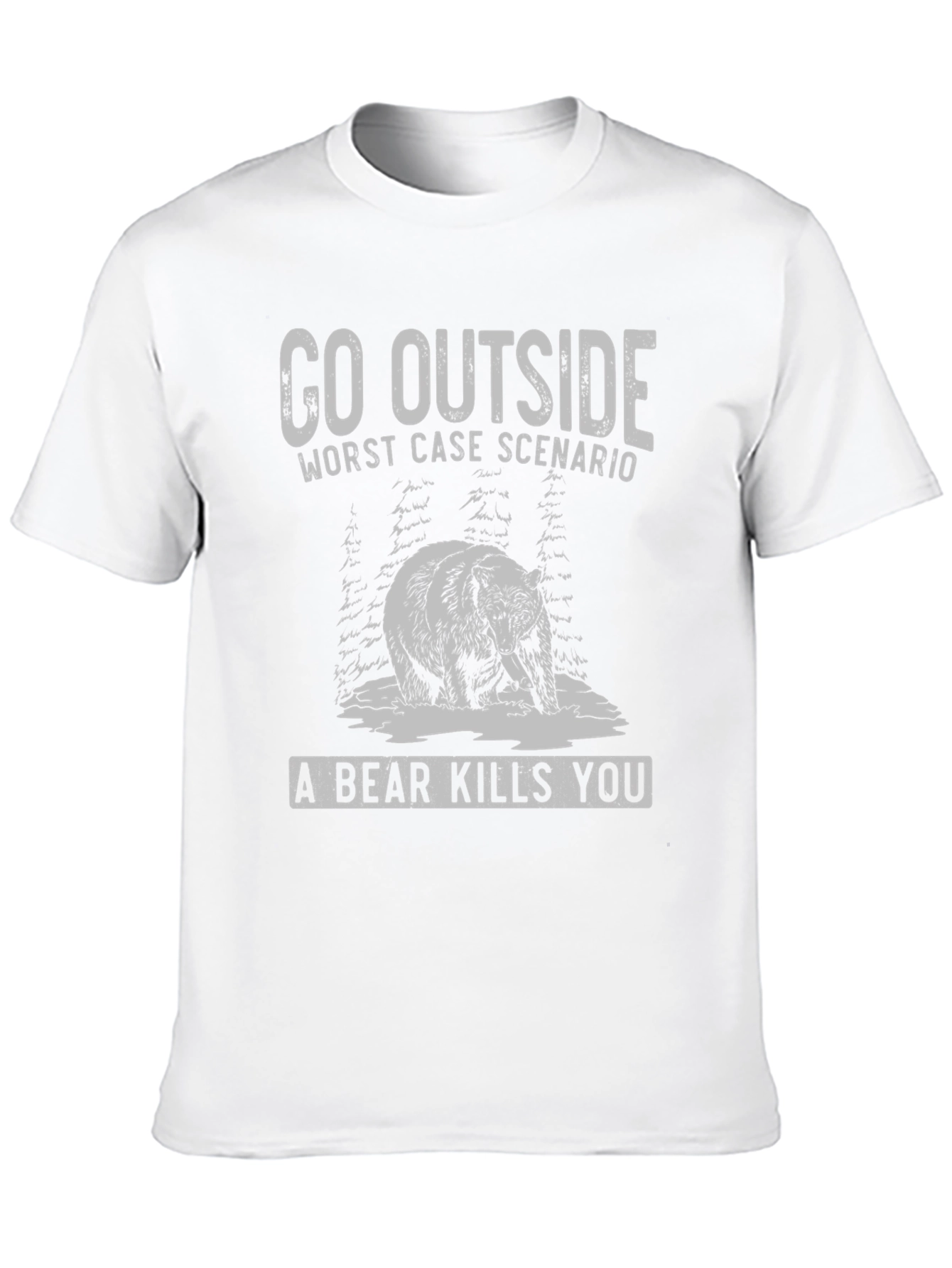 Go Outside Bear Graphic Tee