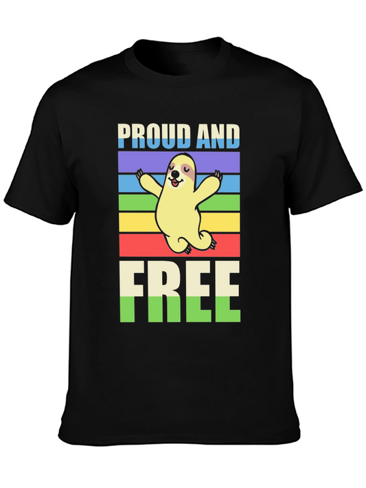 Proud & Free Sloth Graphic Tee