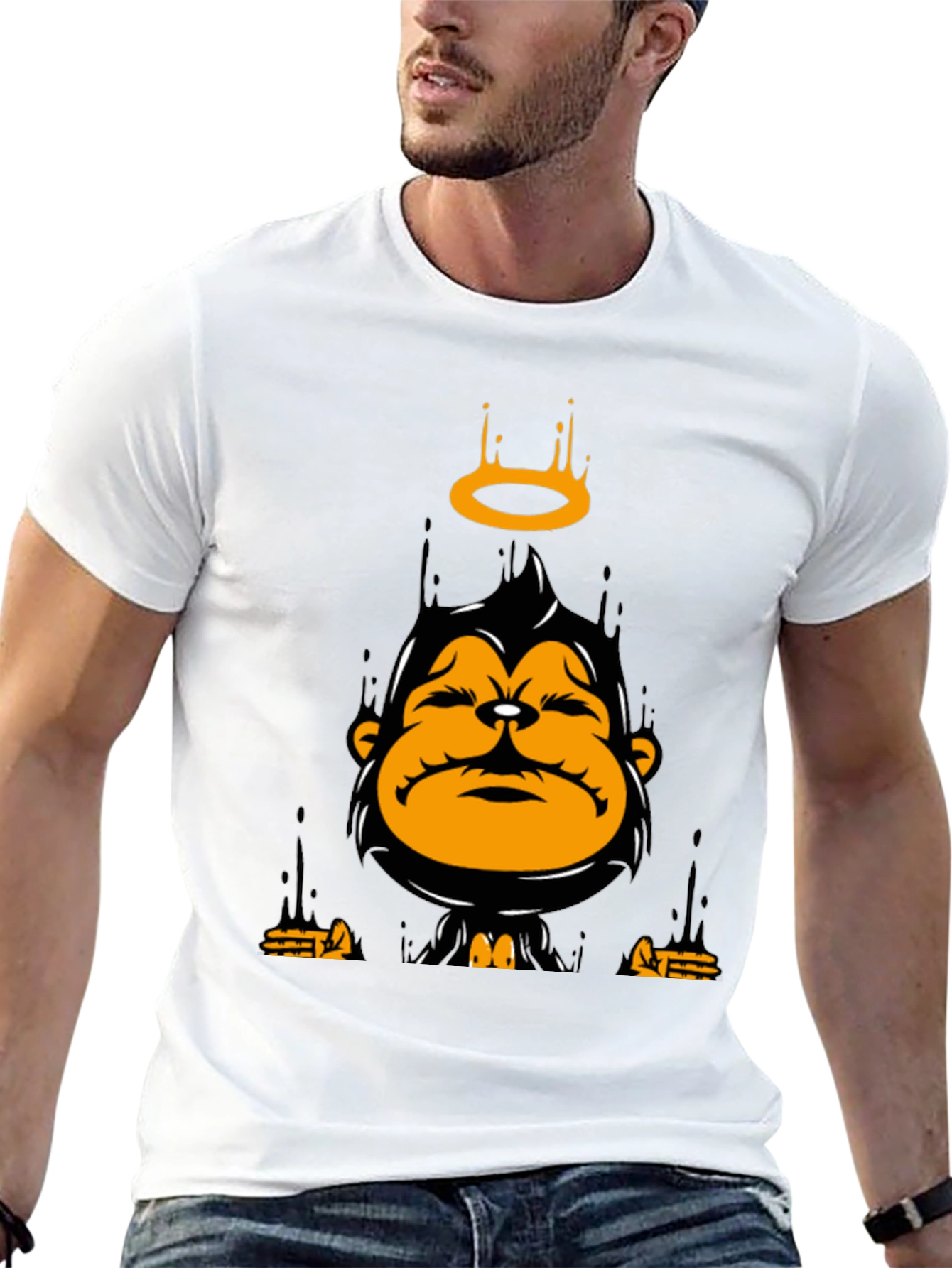 Monkey Halo Graphic T-Shirt