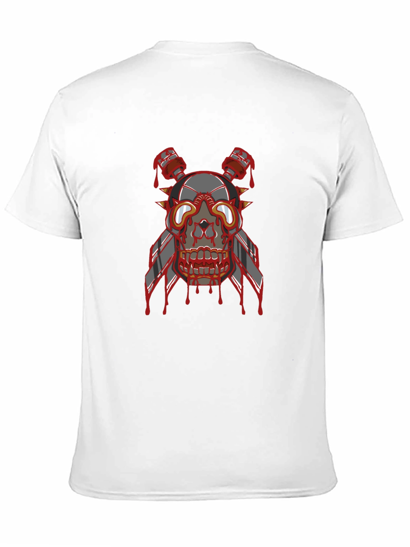 Skull Head Graphic Print T-Shirt
