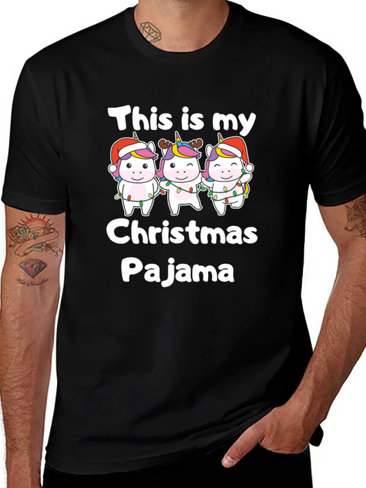 Unicorn Christmas Pajama T-Shirt