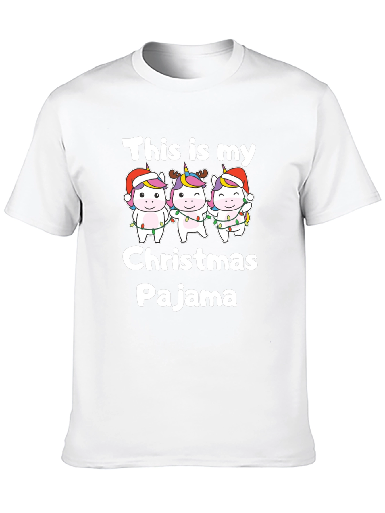 Unicorn Christmas Pajama T-Shirt