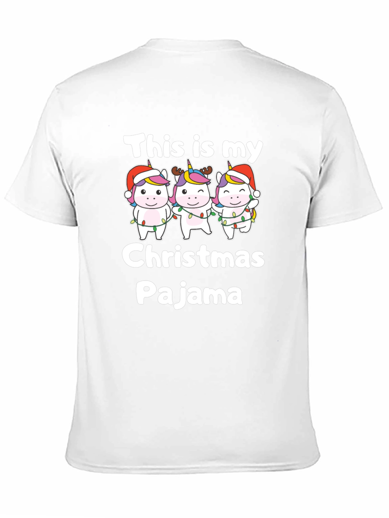 Unicorn Christmas Pajama T-Shirt