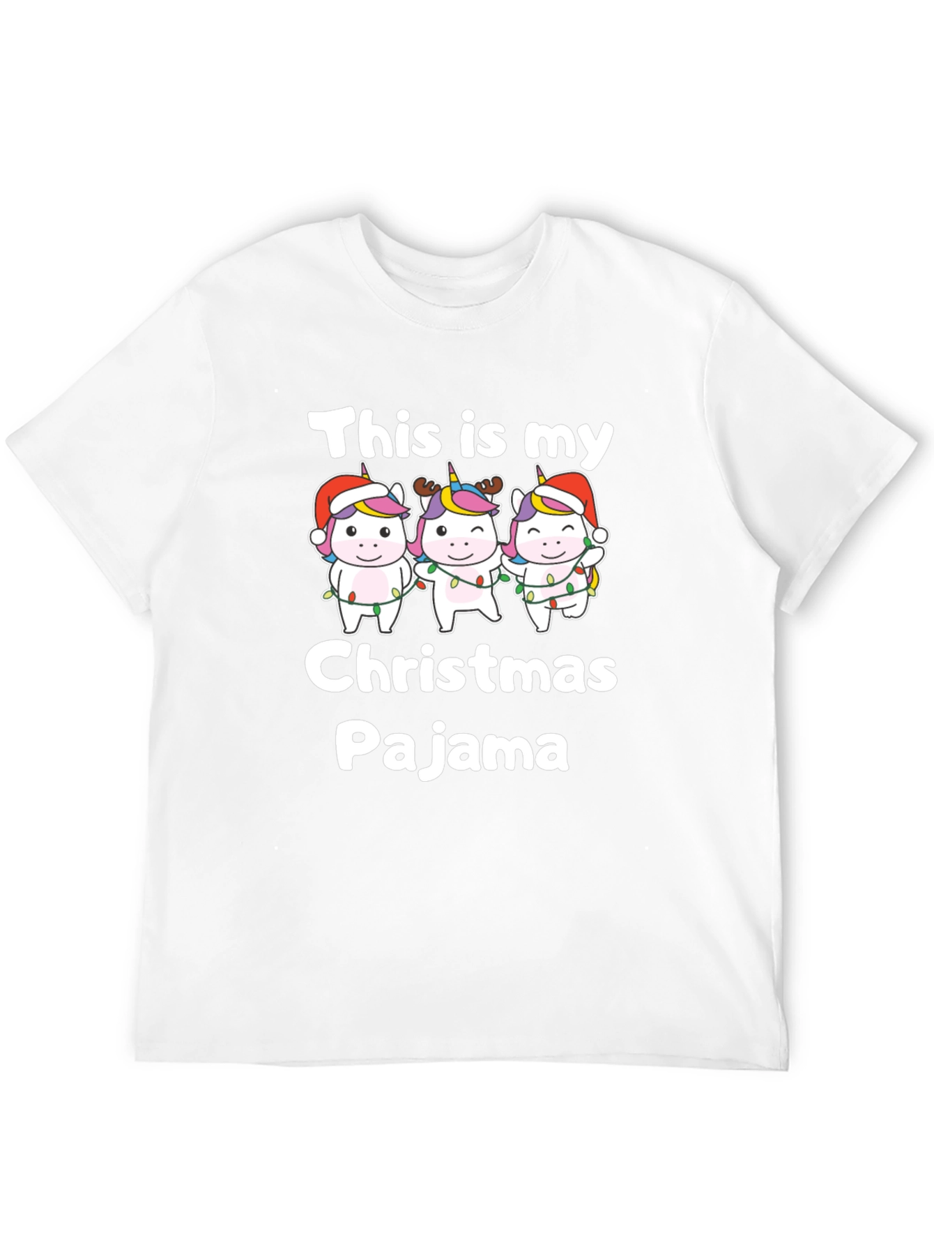 Unicorn Christmas Pajama T-Shirt