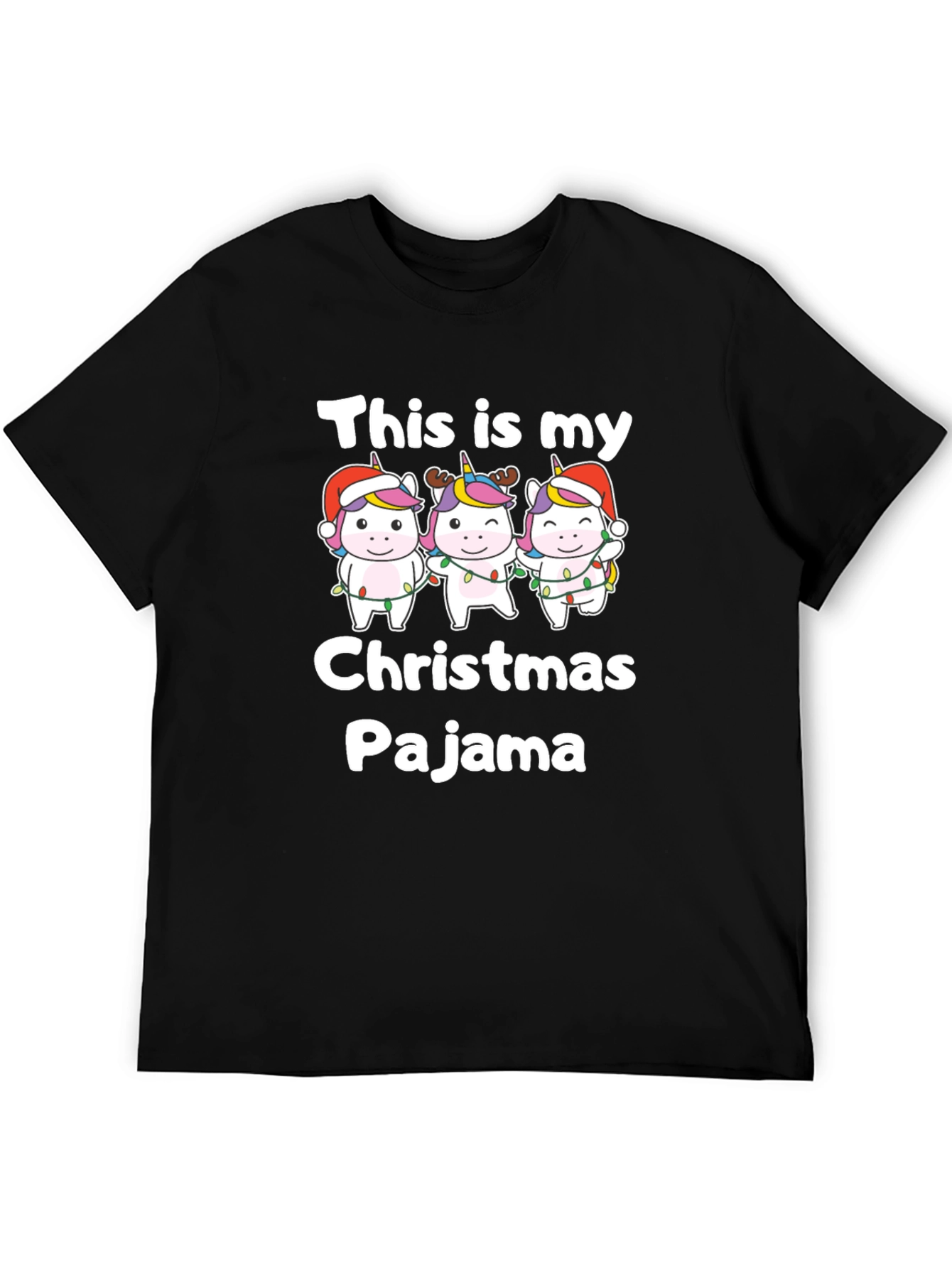 Unicorn Christmas Pajama T-Shirt