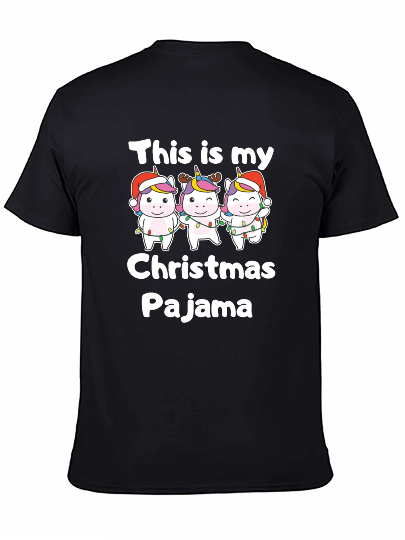 Unicorn Christmas Pajama T-Shirt