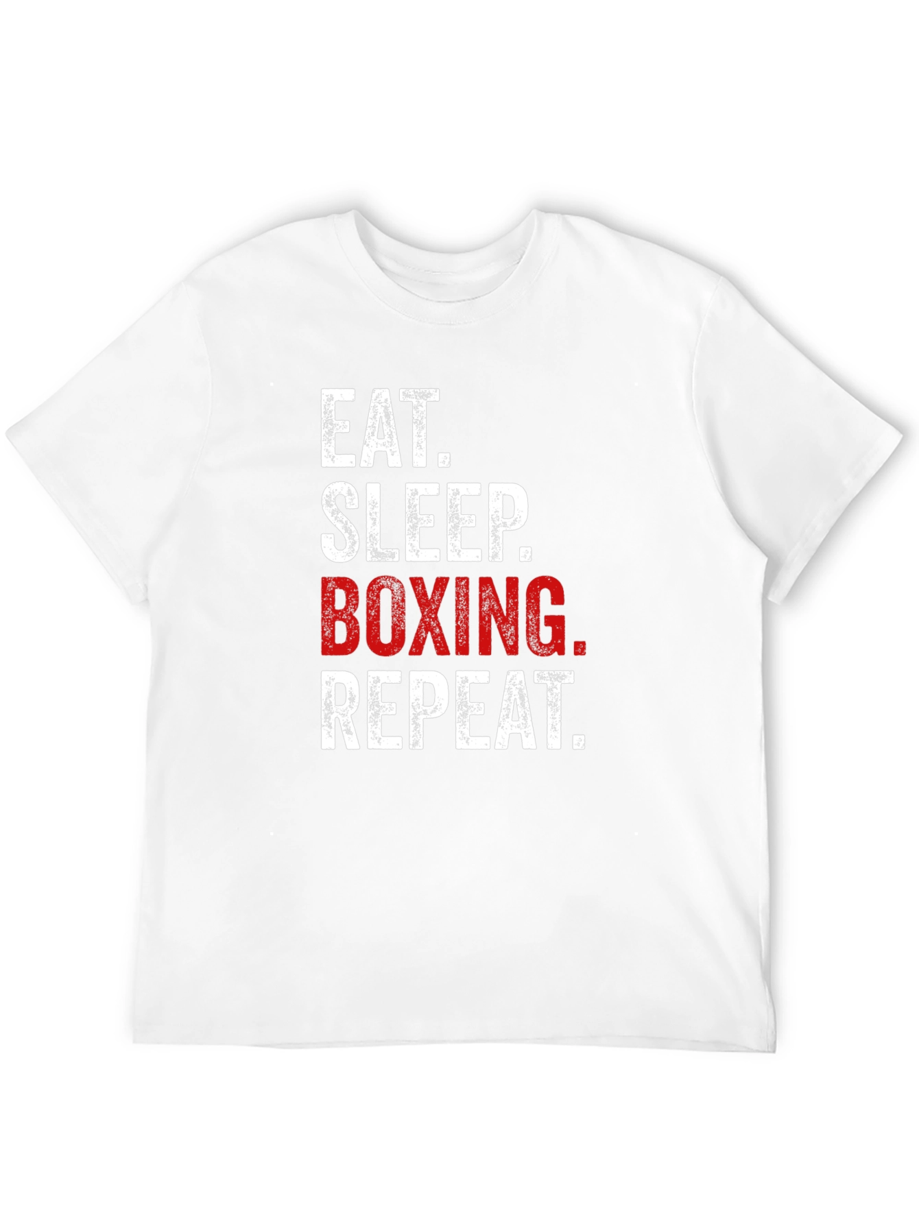 Eat Sleep Boxing Repeat - Mens Black Graphic Tee
