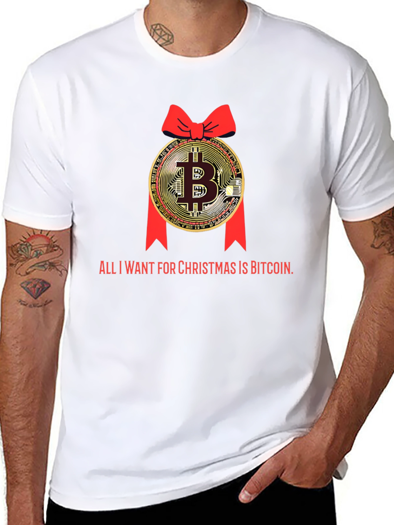 Bitcoin Christmas T-Shirt - Crypto Holiday Tee