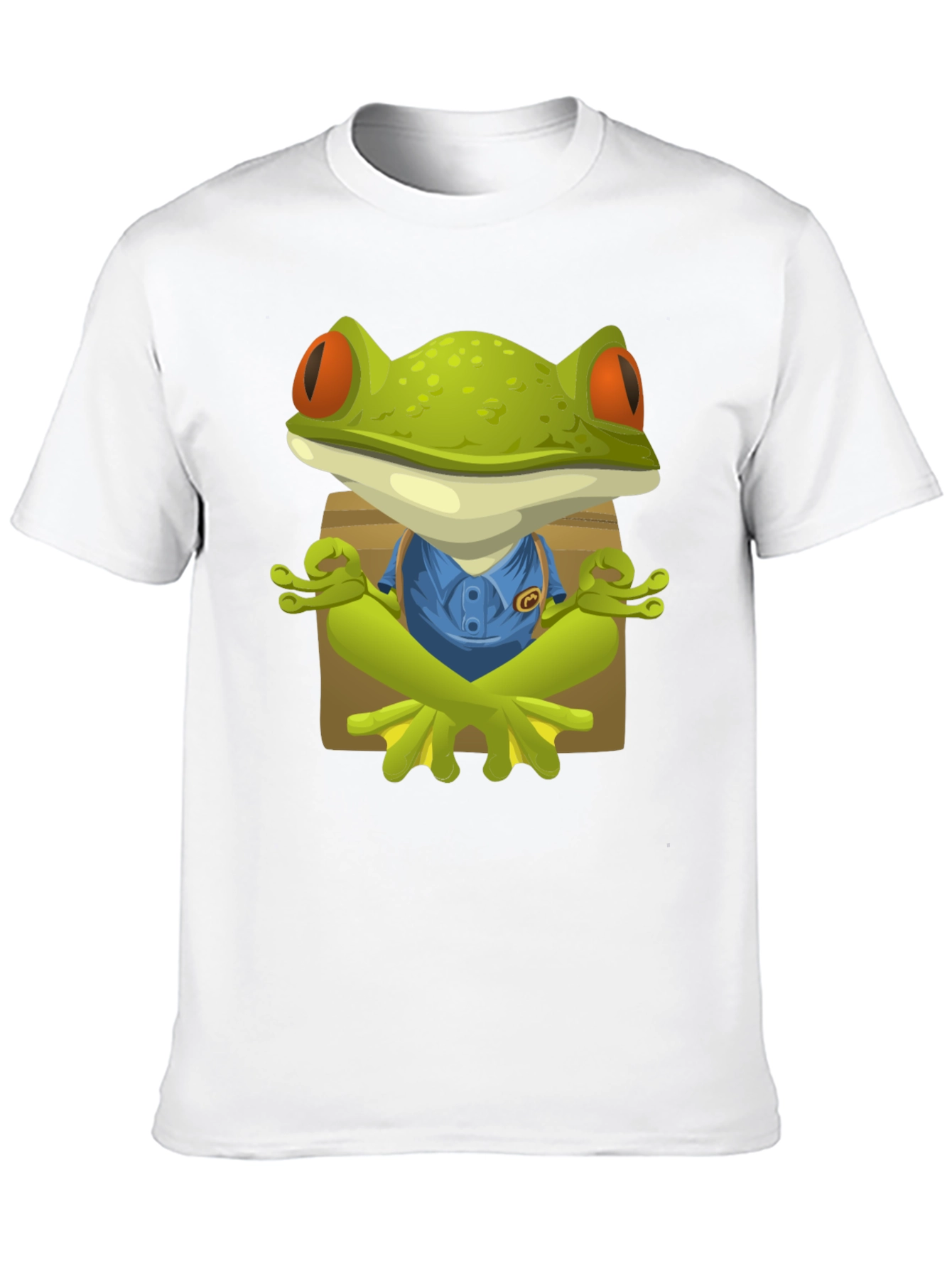 Zen Frog Graphic T-Shirt - Relaxed Fit Unique Design