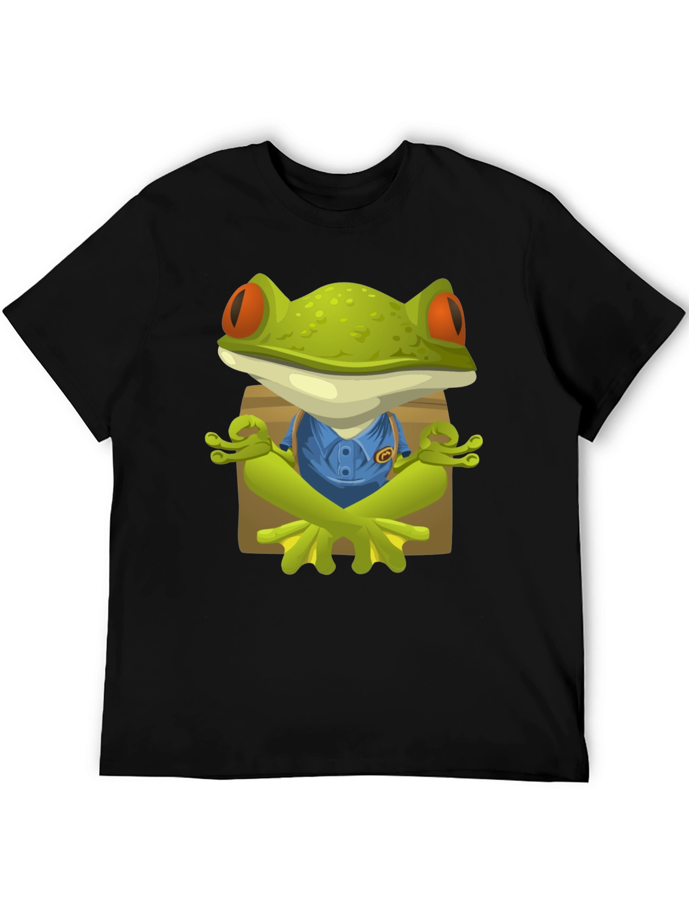 Zen Frog Graphic T-Shirt - Relaxed Fit Unique Design