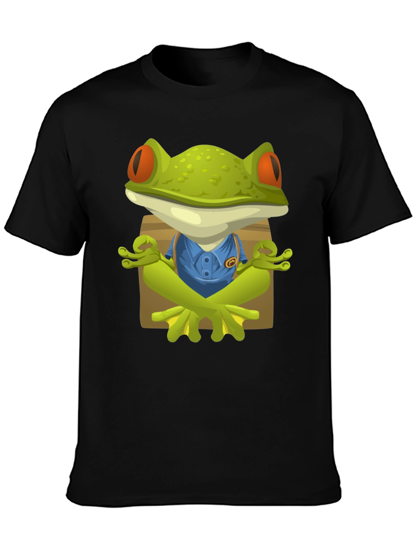 Zen Frog Graphic T-Shirt - Relaxed Fit Unique Design