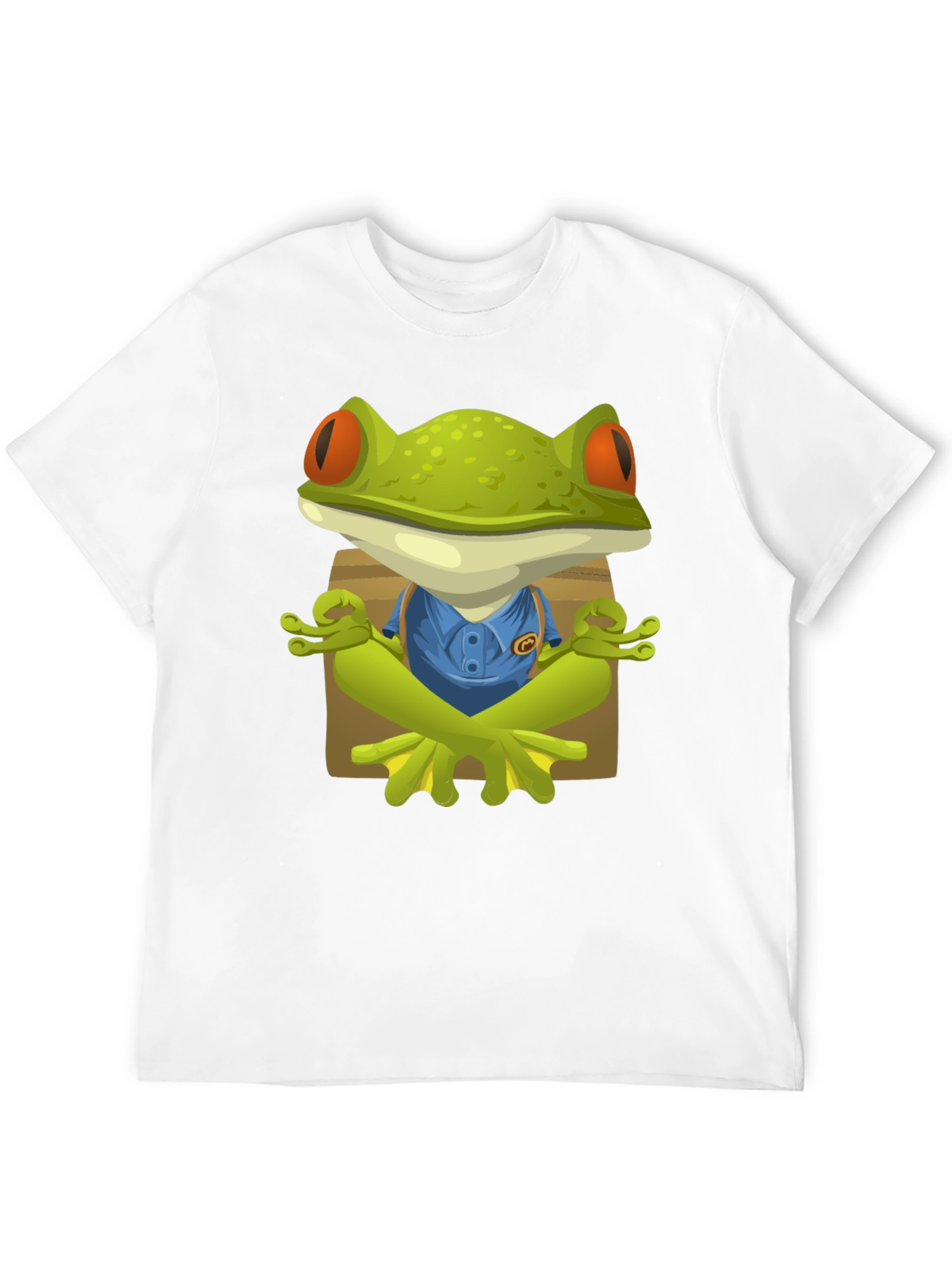 Zen Frog Graphic T-Shirt - Relaxed Fit Unique Design