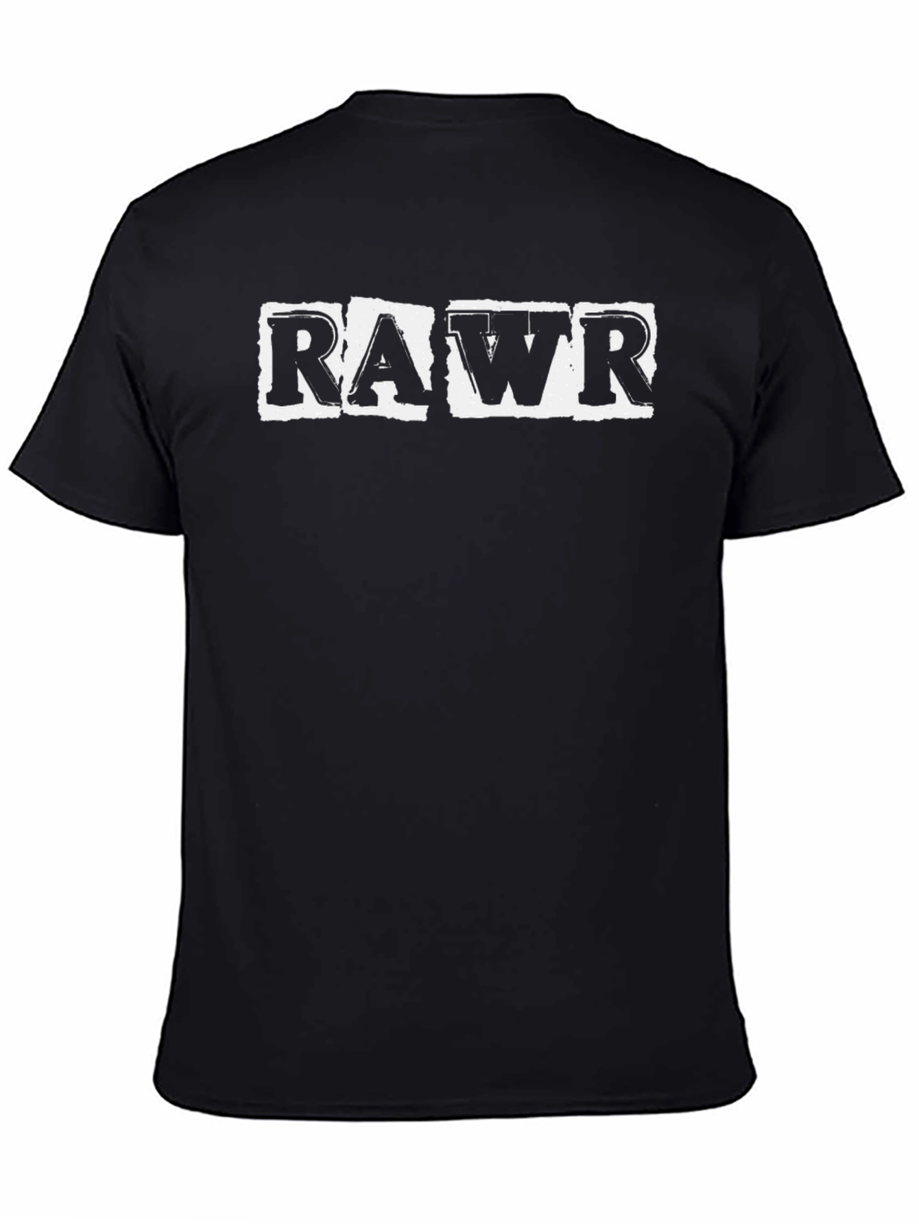 RAWR Graphic Print Black T-Shirt