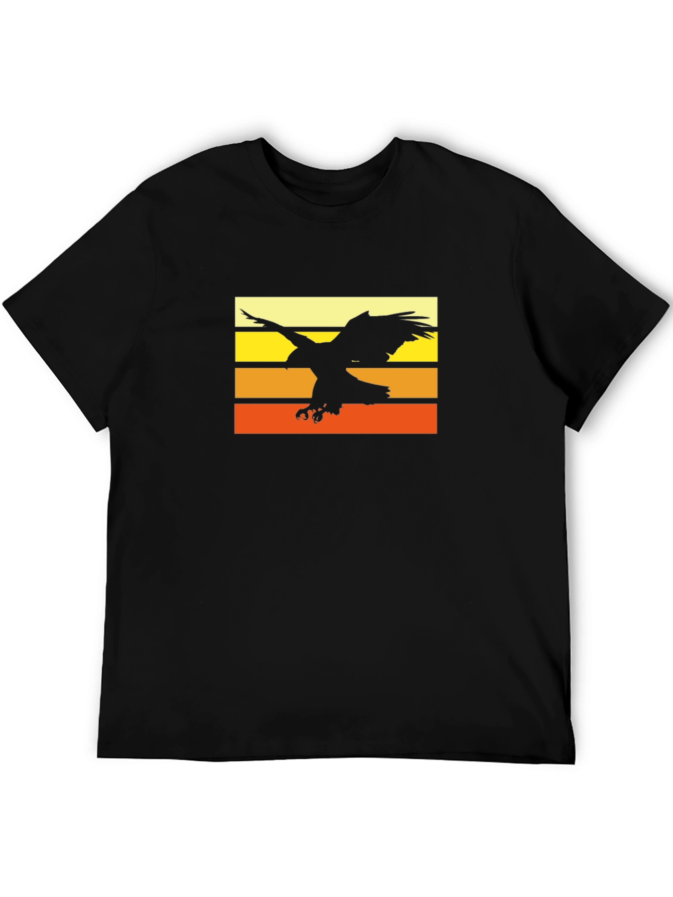 Eagle Sunset Graphic T-Shirt - Stylish Comfort
