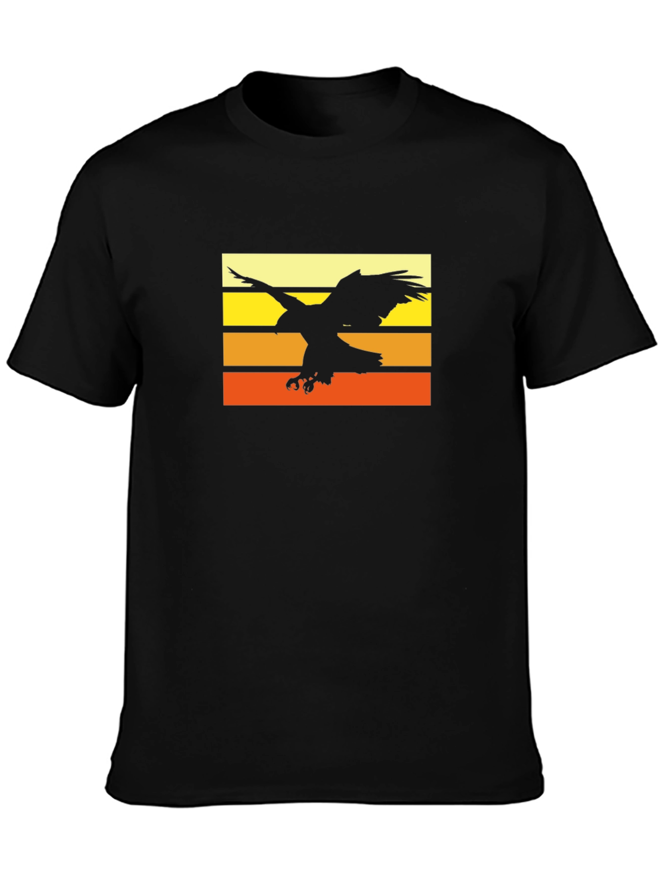 Eagle Sunset Graphic T-Shirt - Stylish Comfort