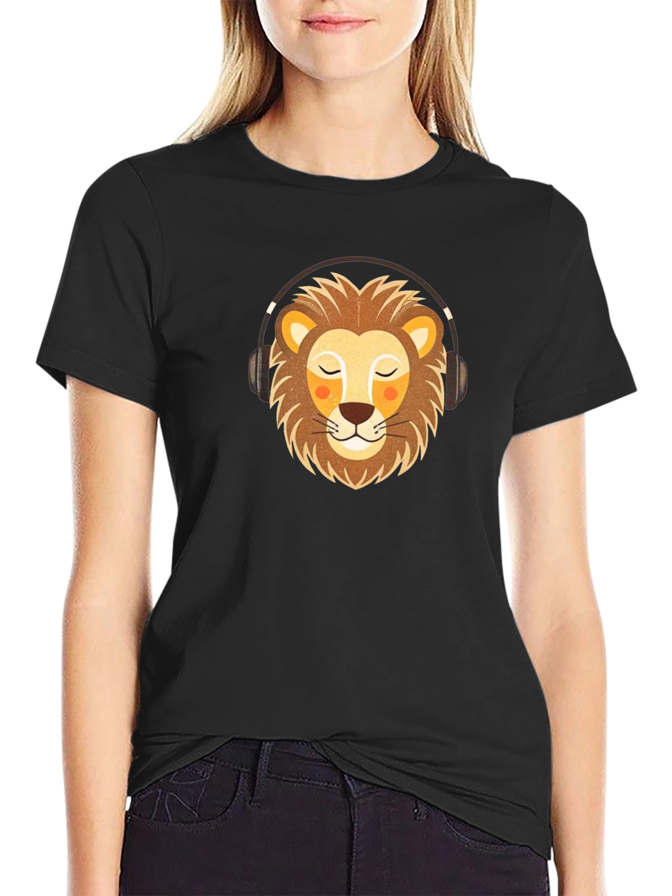 Lion Headphone Graphic Tee