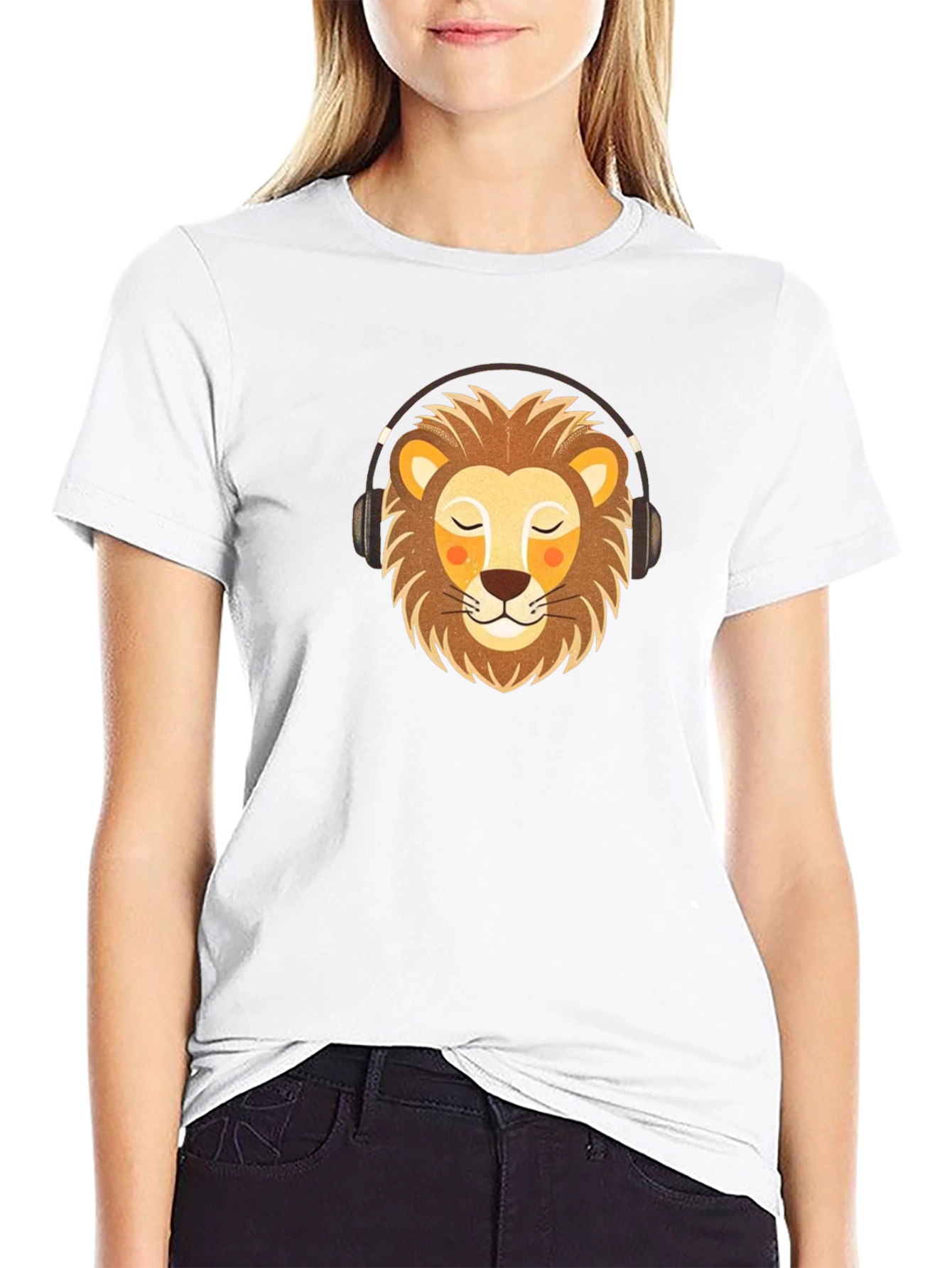 Lion Headphone Graphic Tee