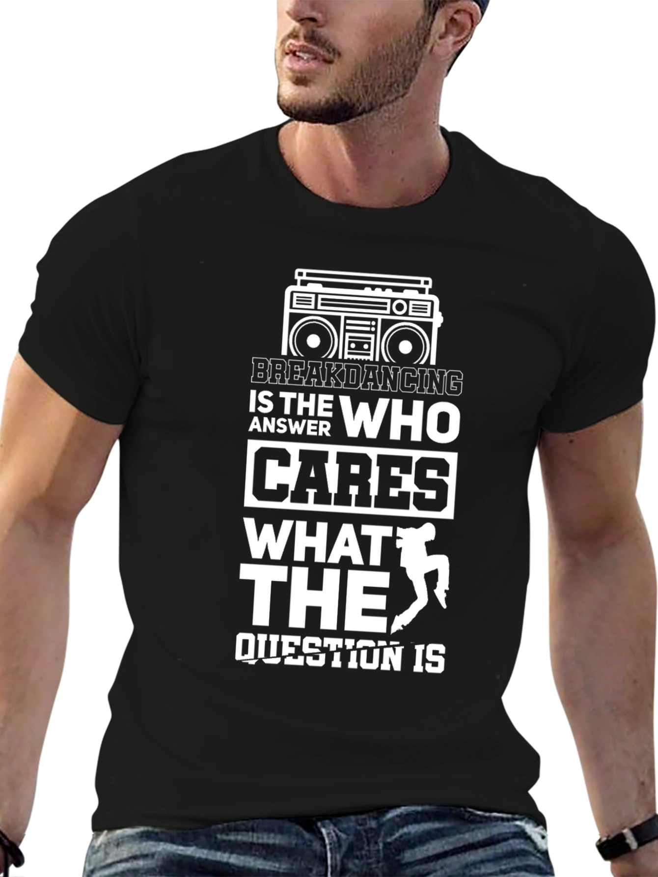 Breakdancing Graphic T-Shirt - Dance Is the Answer!