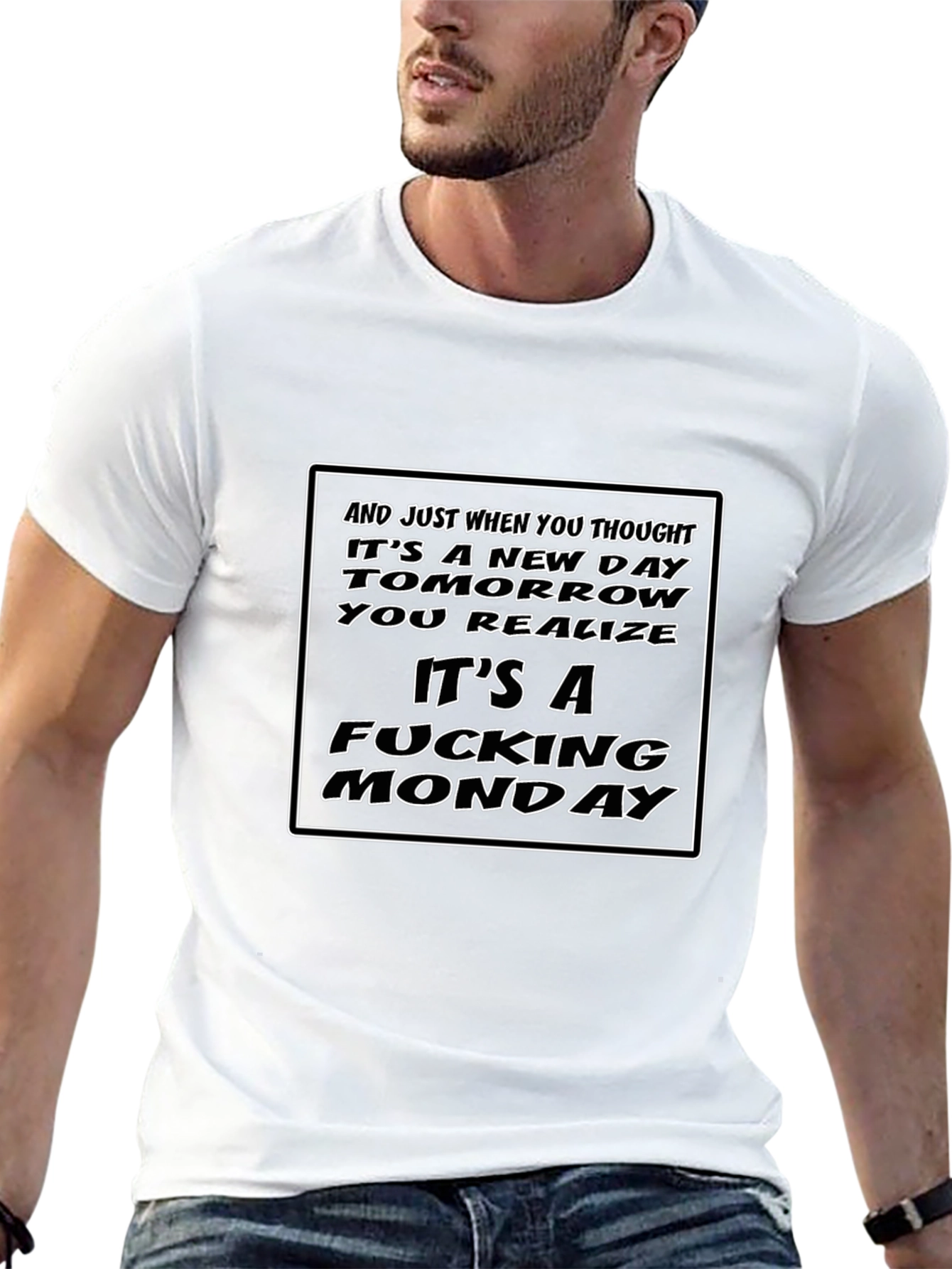 Humorous Monday T-Shirt - Its A Fucking Monday