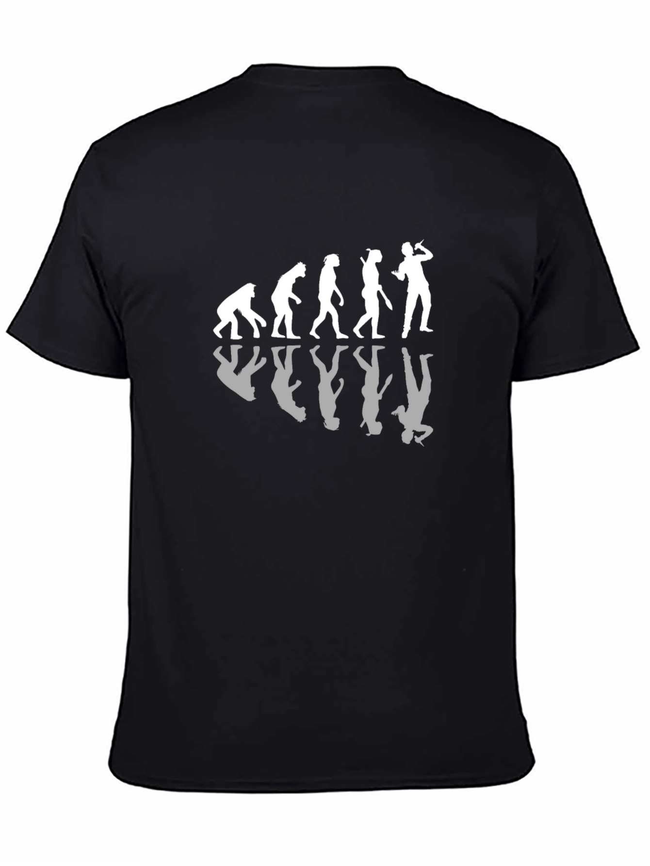 Evolution of Man Black T-Shirt