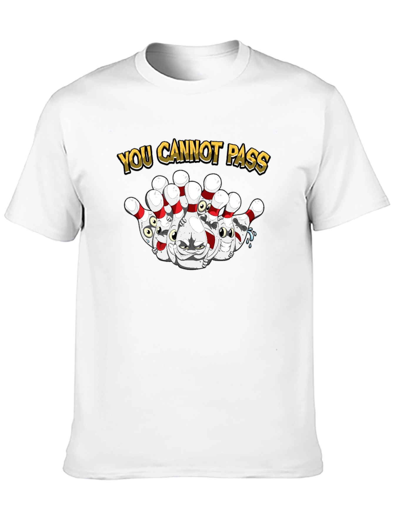 You Cannot Pass Bowling Pins Graphic Tee