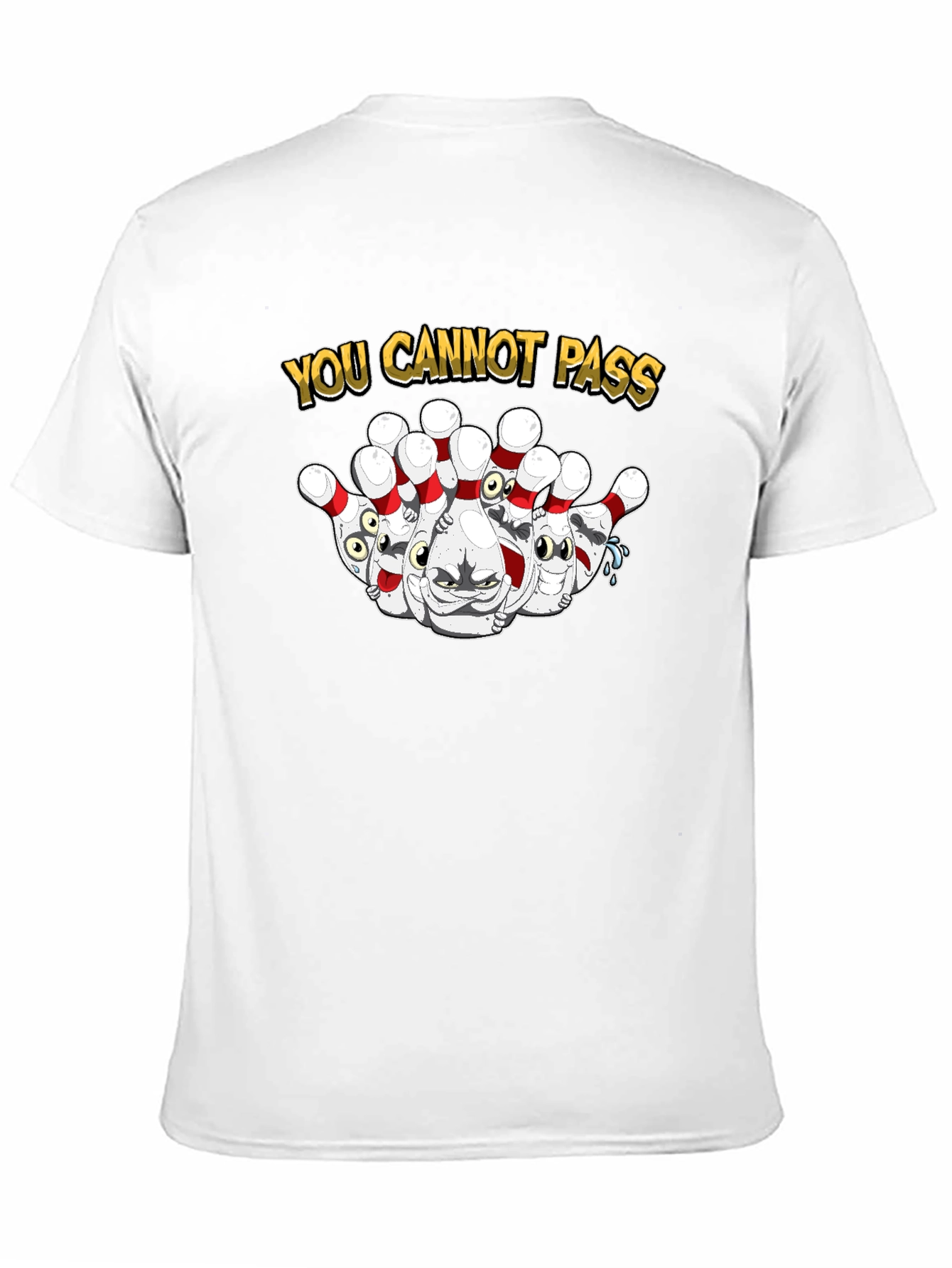 You Cannot Pass Bowling Pins Graphic Tee
