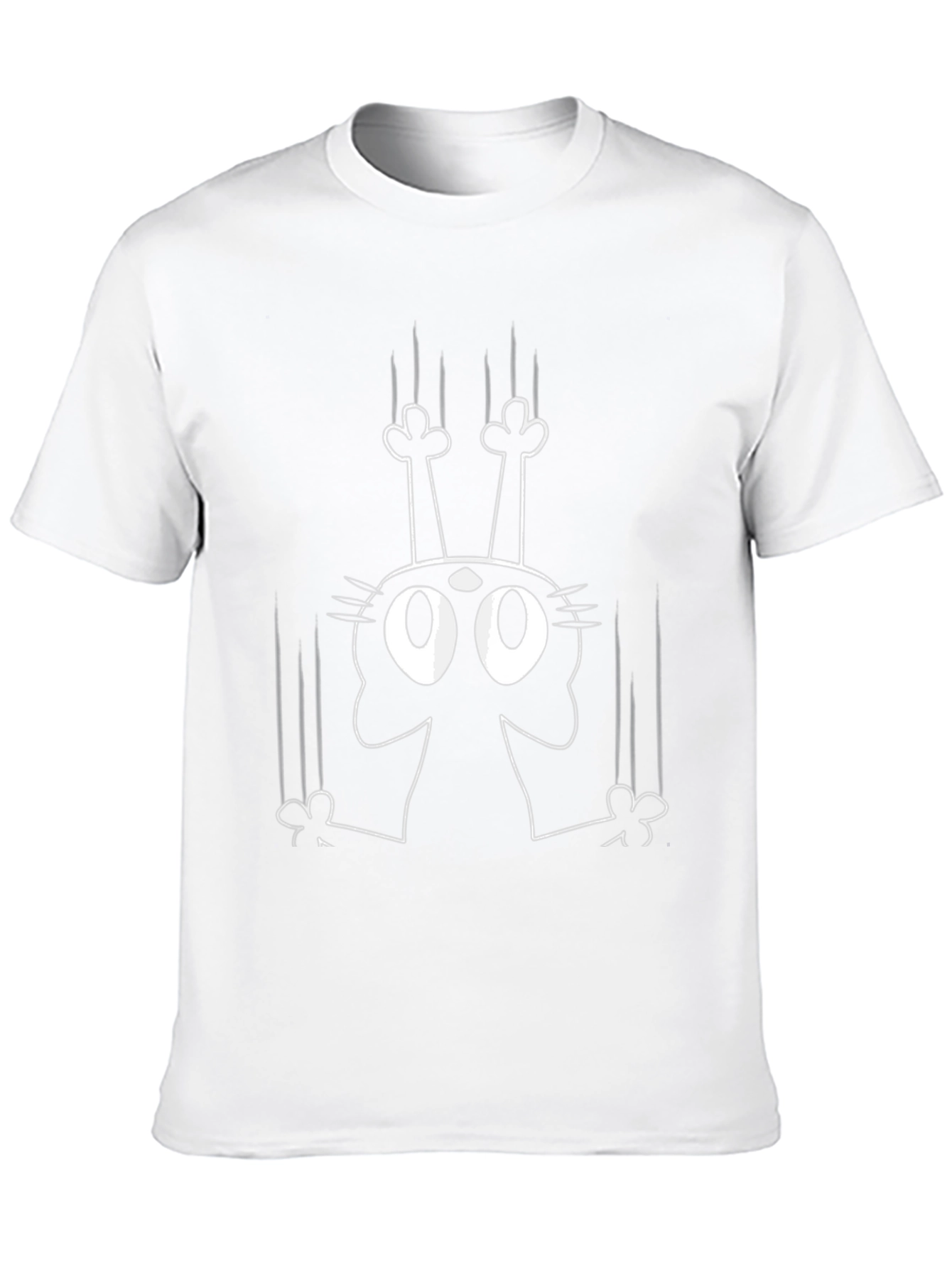 Mens Black Cat Scratch T-Shirt
