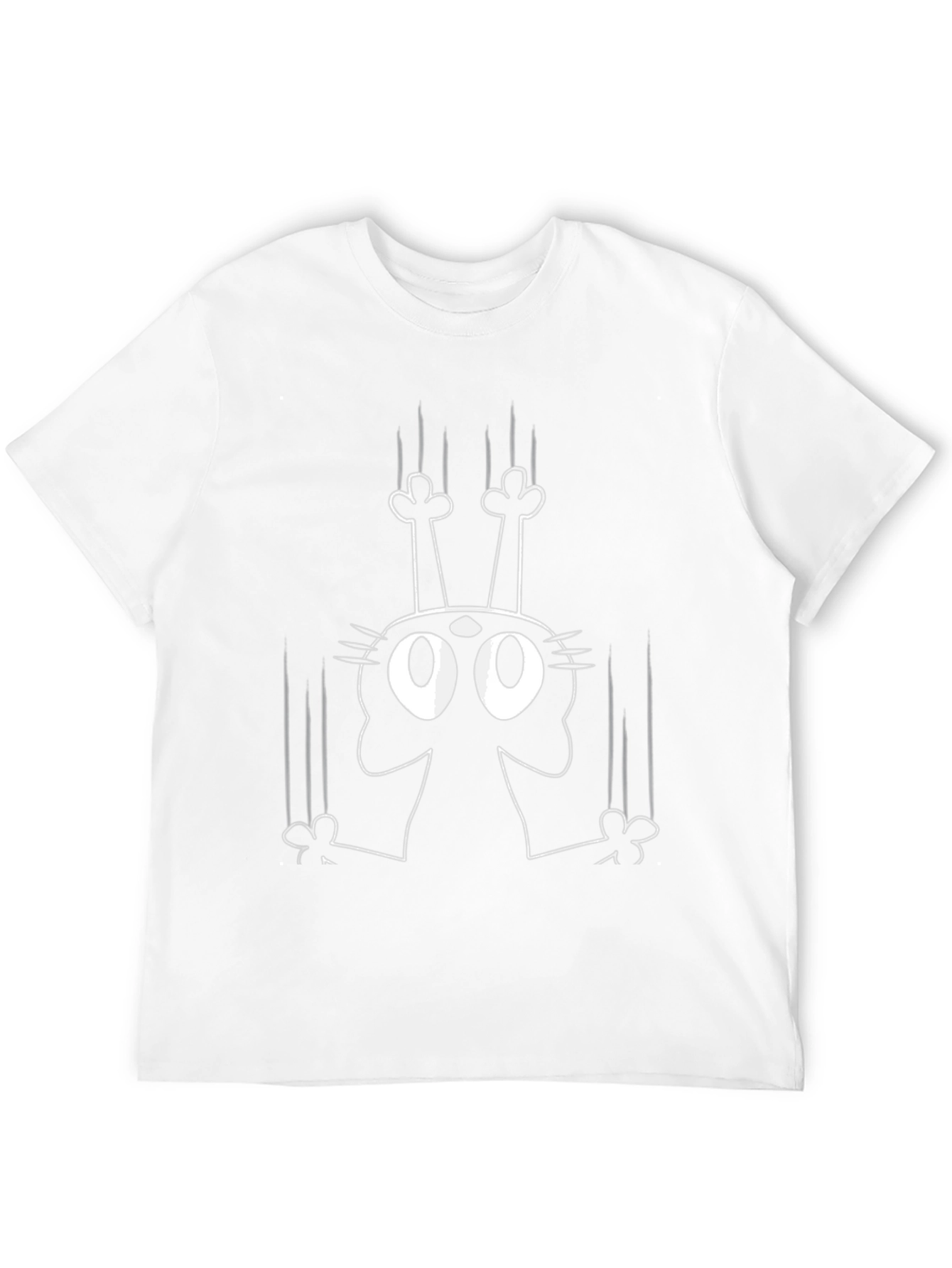 Mens Black Cat Scratch T-Shirt