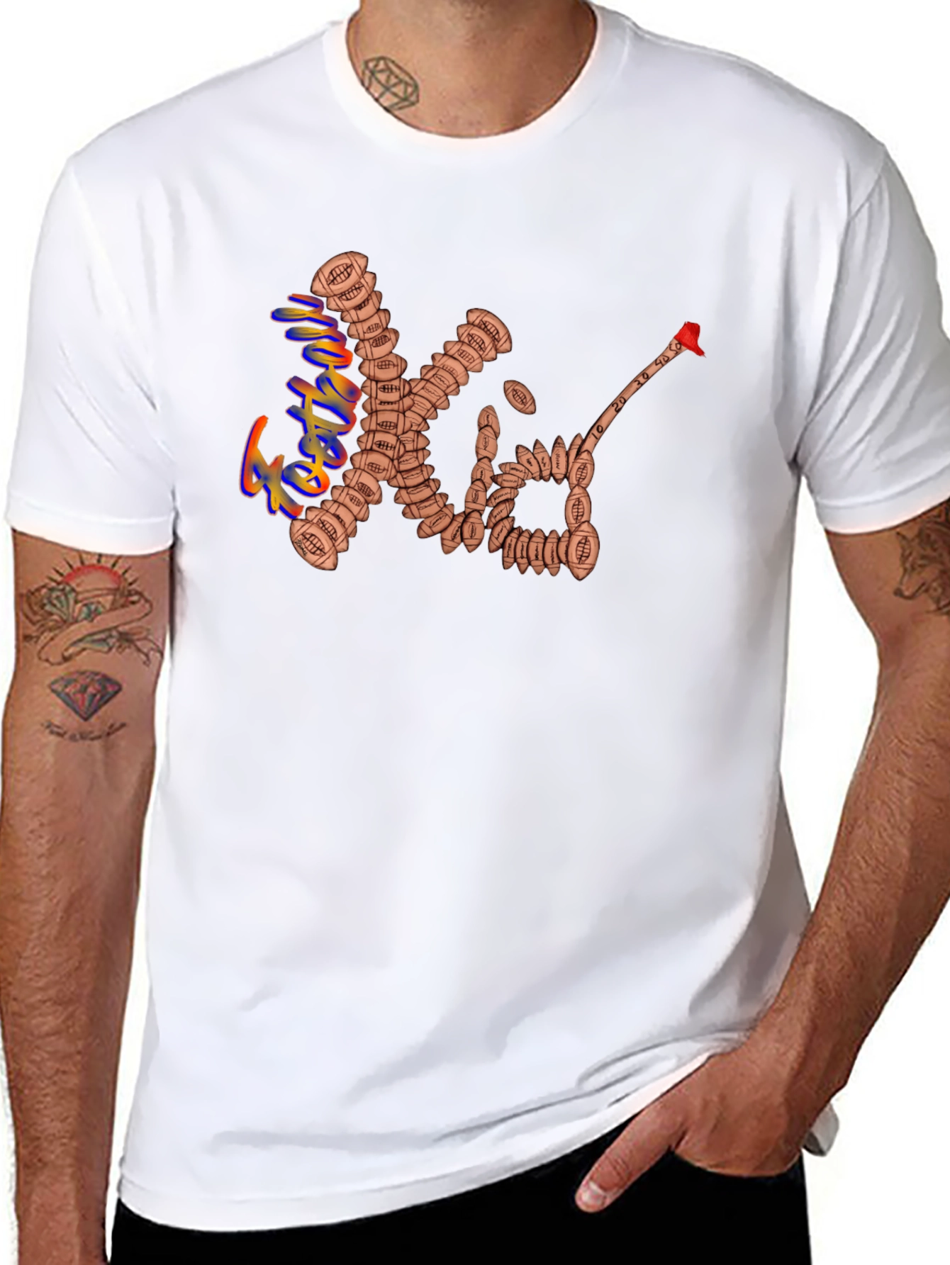 Football XO Black T-Shirt