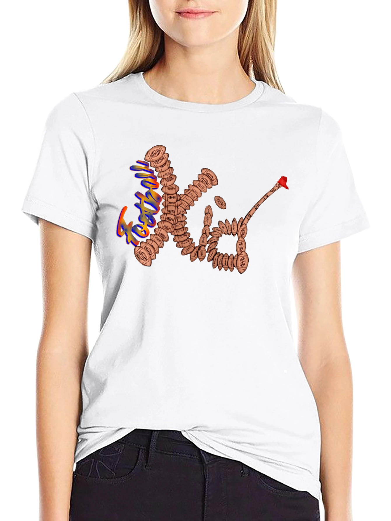 Football XO Black T-Shirt