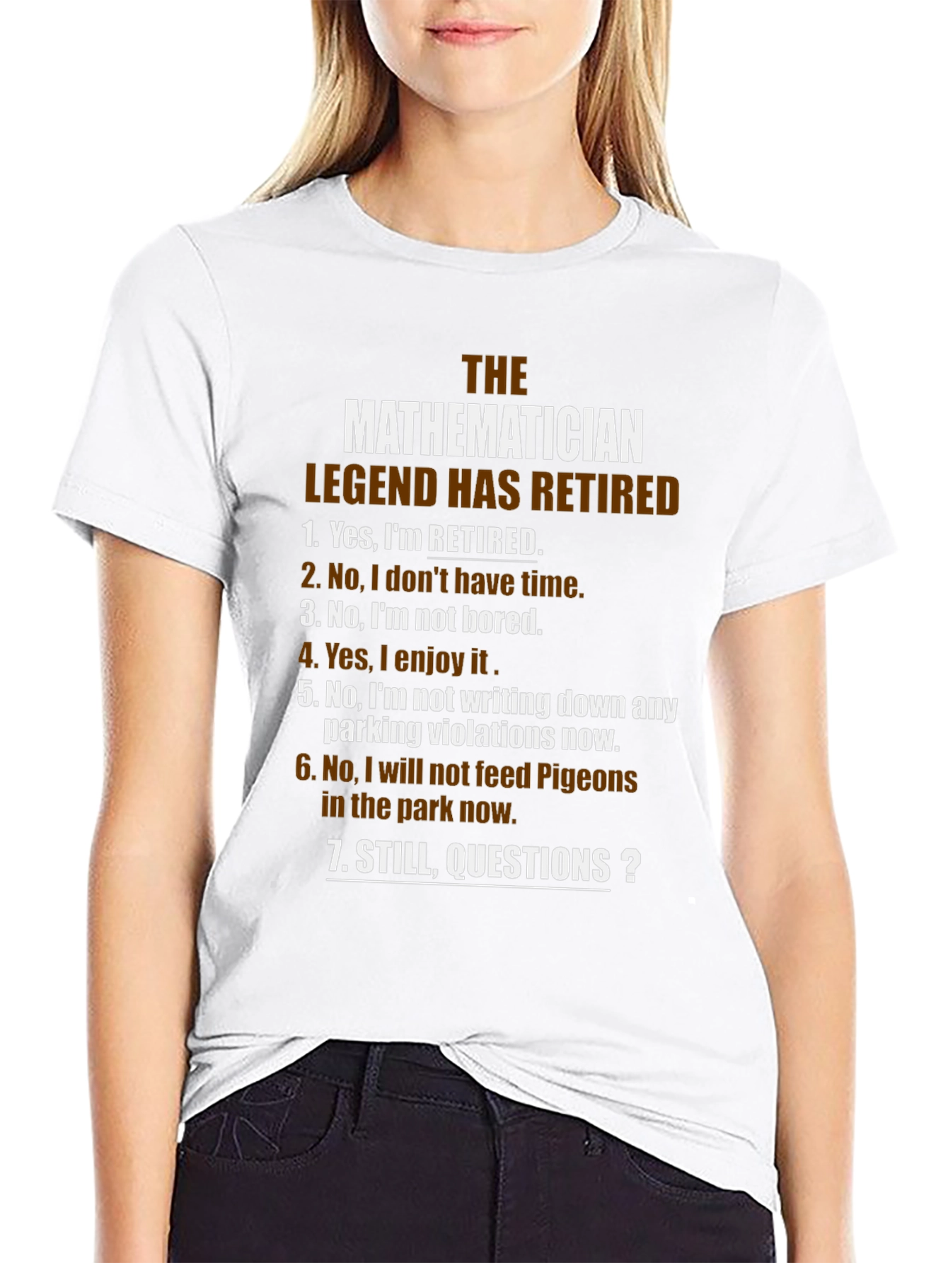 Retired Mathematician Legend T-Shirt
