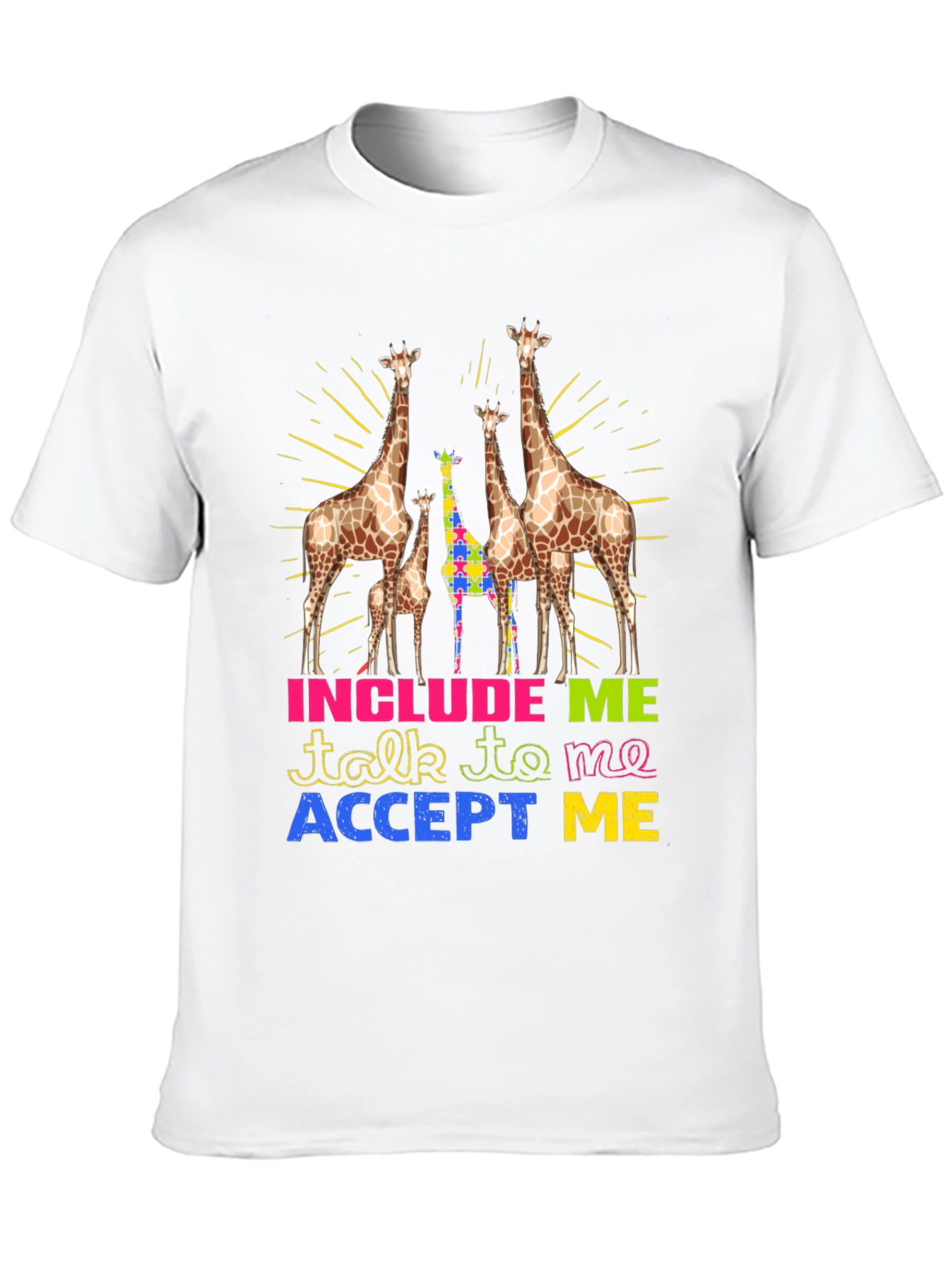 Autism Awareness Giraffe T-Shirt