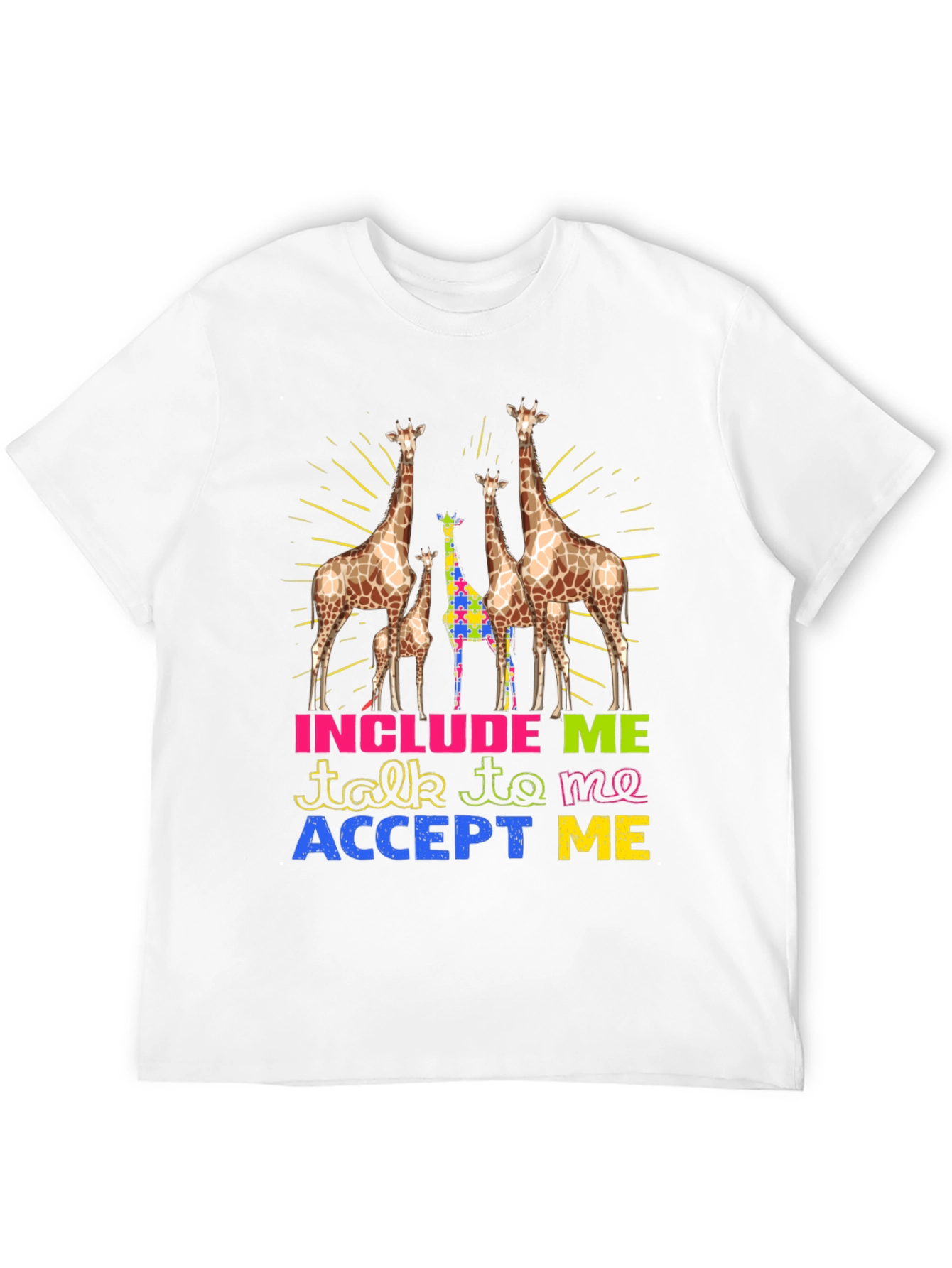 Autism Awareness Giraffe T-Shirt