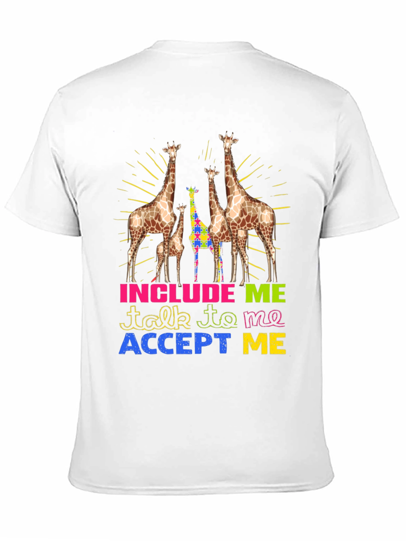 Autism Awareness Giraffe T-Shirt