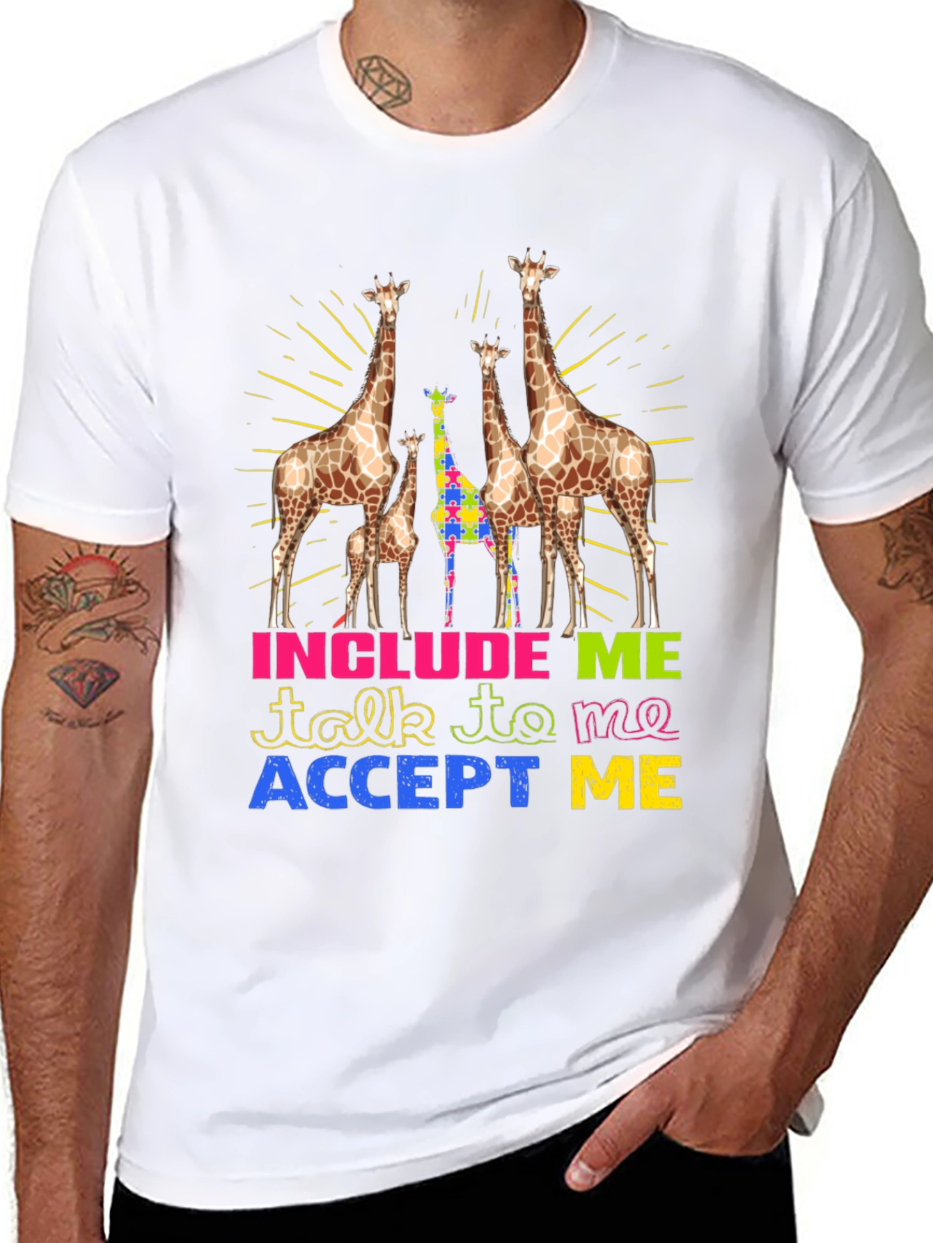 Autism Awareness Giraffe T-Shirt