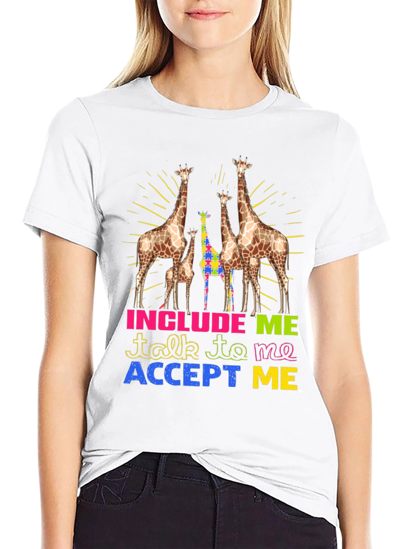 Autism Awareness Giraffe T-Shirt